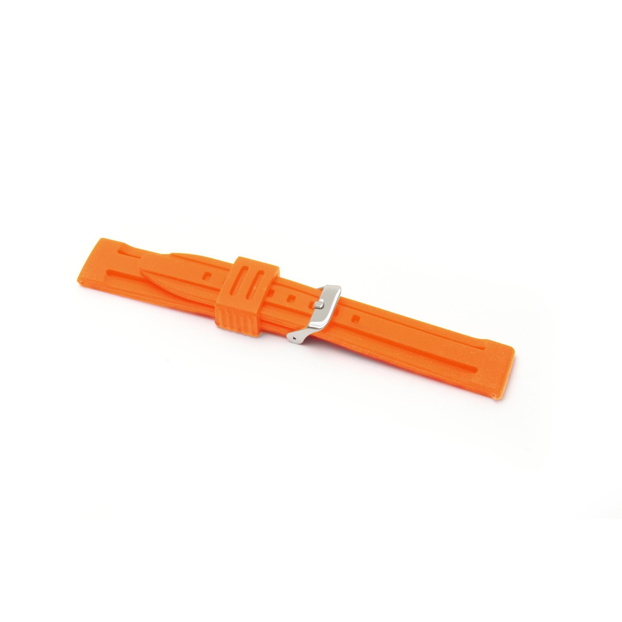 LBS Orange Silicone Men's Watch Strap 8002/20