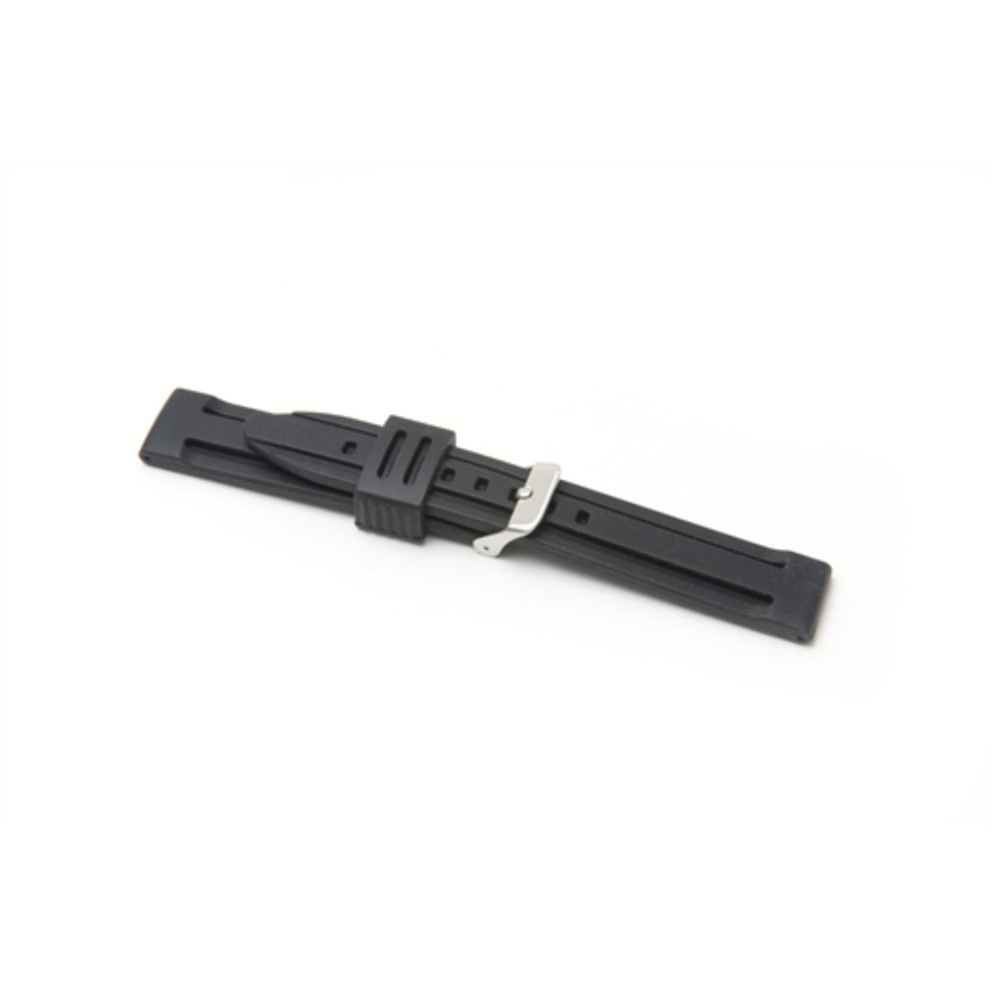 LBS Black Silicone Men's Watch Strap 8001–20MM
