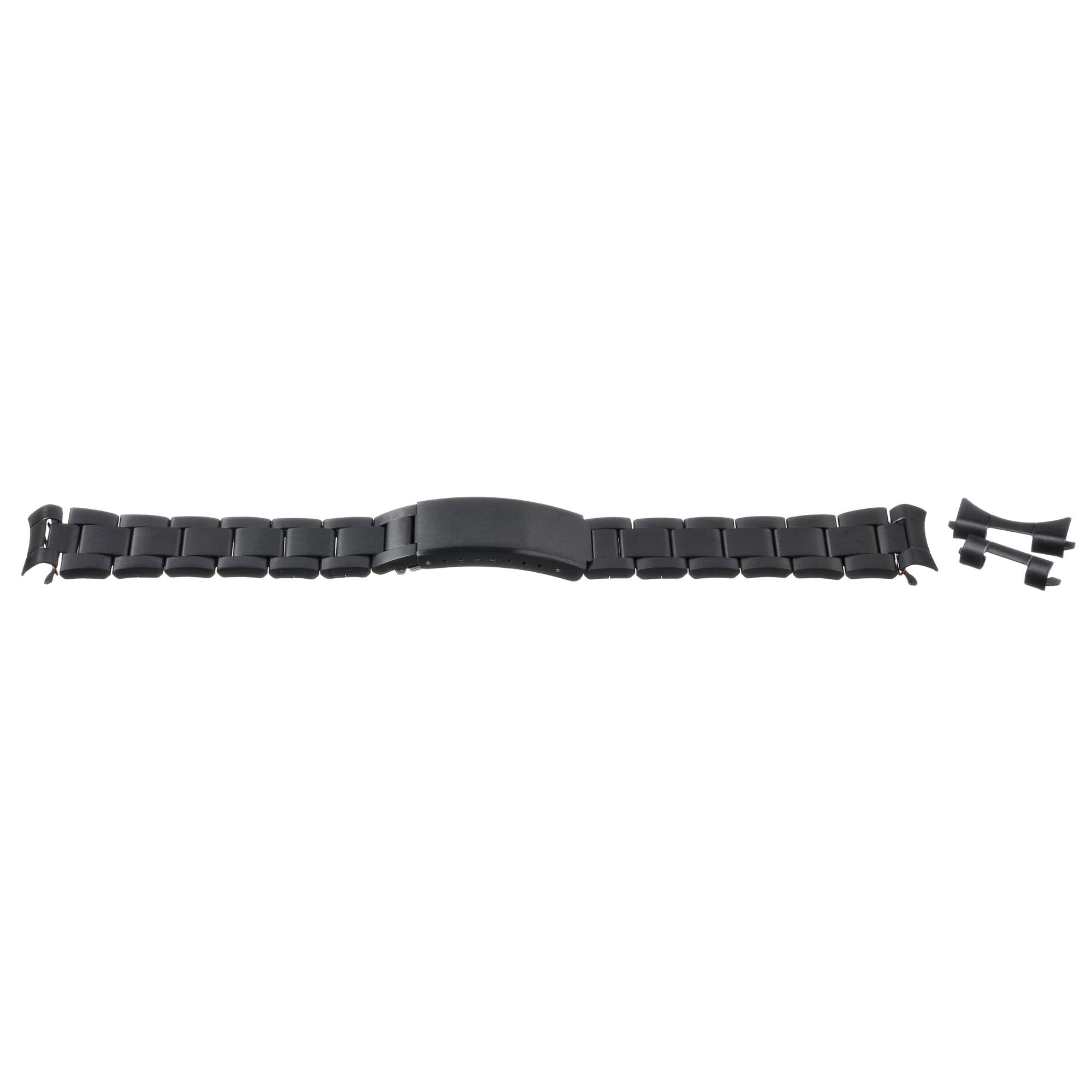 LBS Black Stainless Steel Men's Watch Bracelet 3978BK – 18-22MM