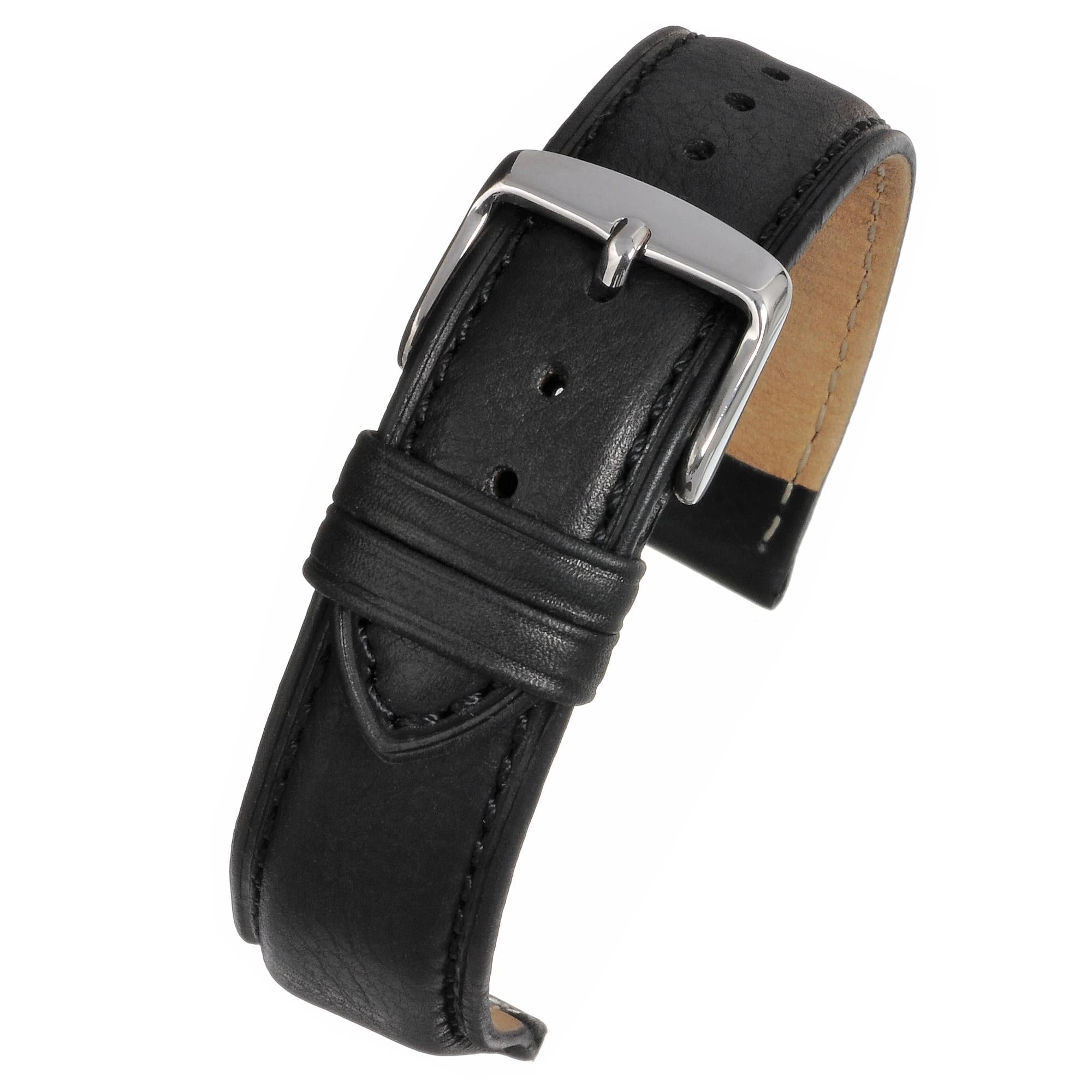 LBS Superior Black Padded Men's Watch Strap WH890/20
