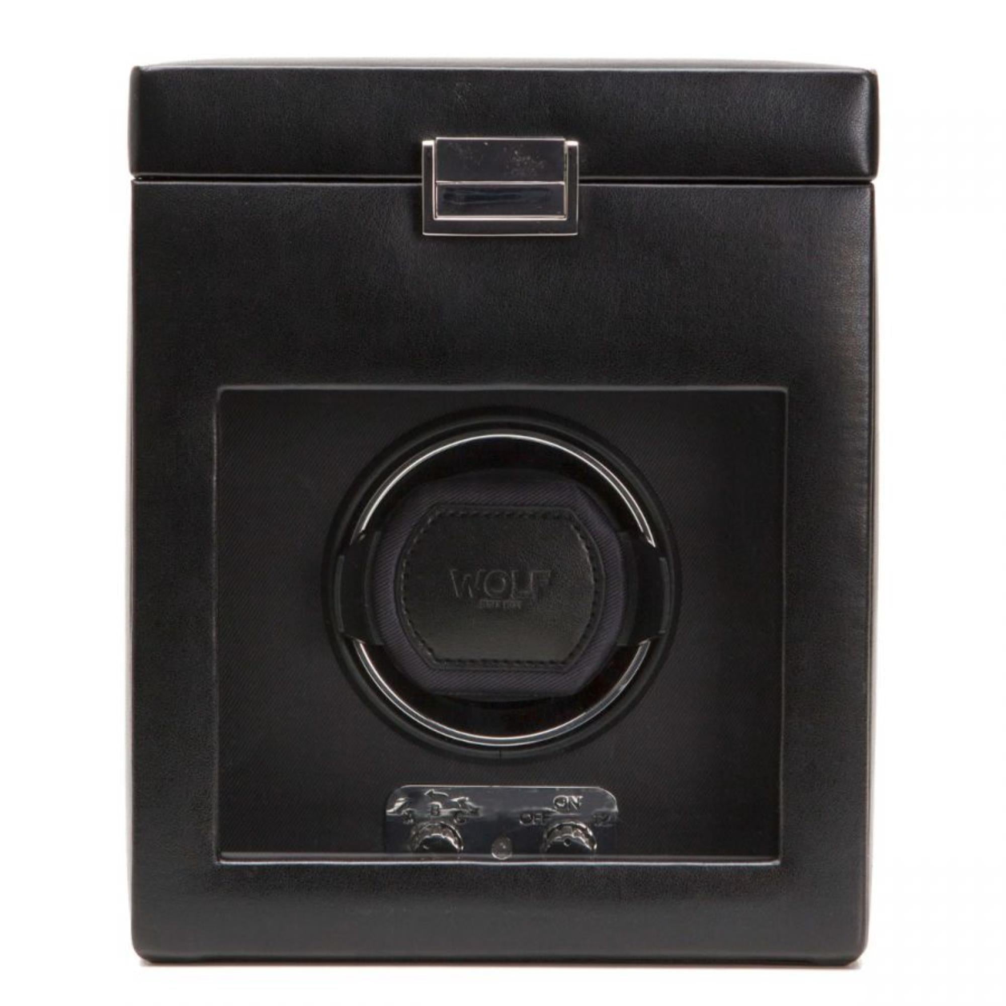 WOLF Heritage Single Winder with Storage Black 270302