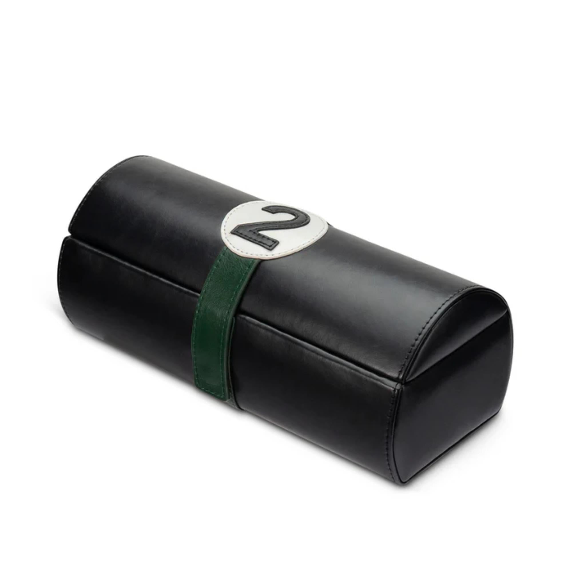Mainspring Raceday Podium 4-Slot Watch Case Collector Pouch - Poker Black MS-101-WR1-02