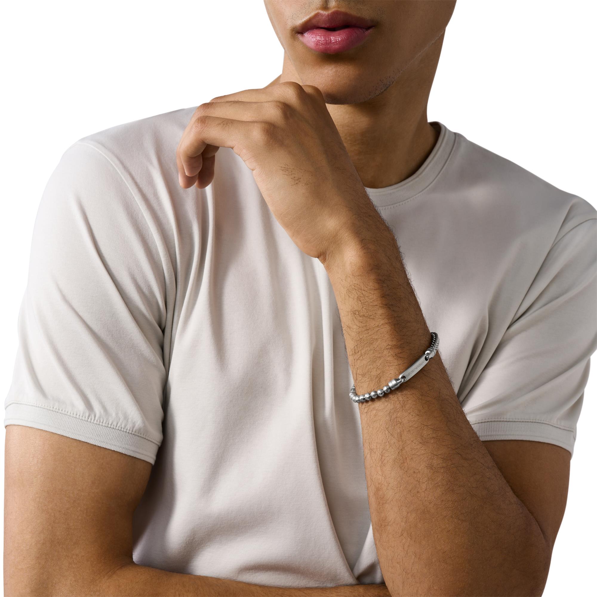 Emporio Armani Stainless Steel ID Men's Bracelet EGS3181040