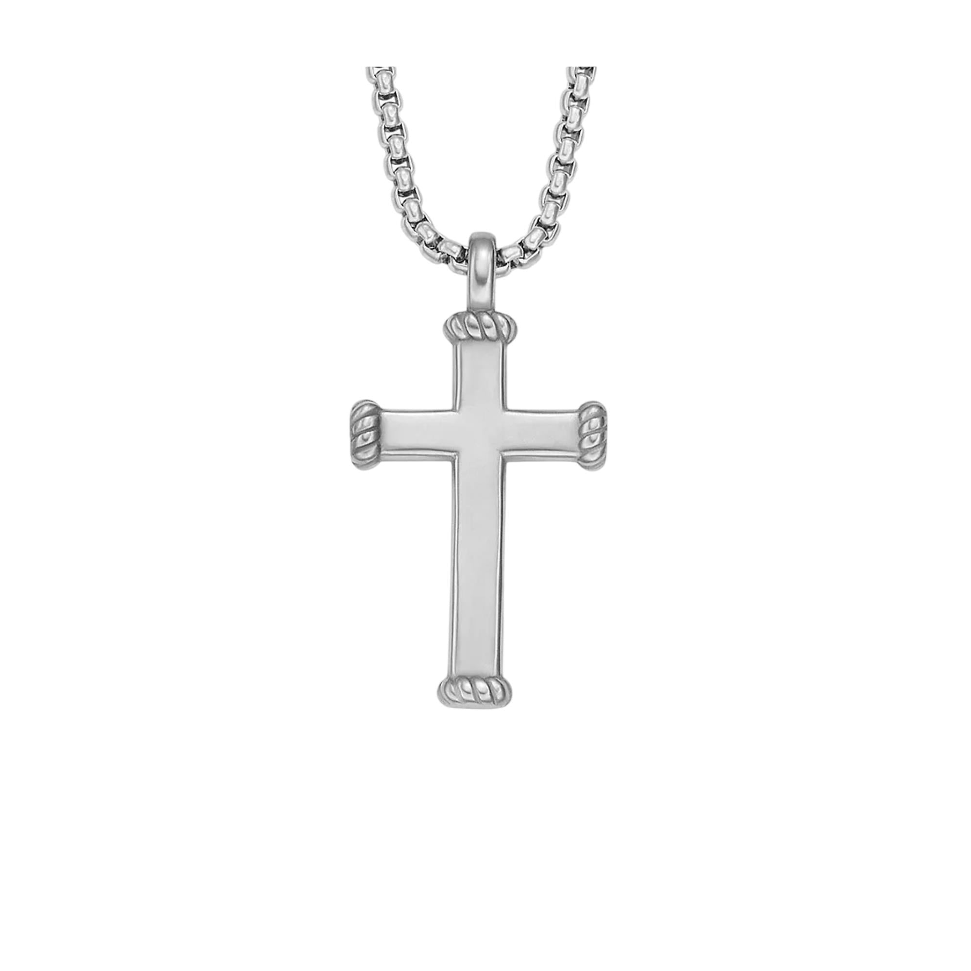 Fossil Meaningful Moments Stainless Steel Pendant Men's Necklace JF04401040