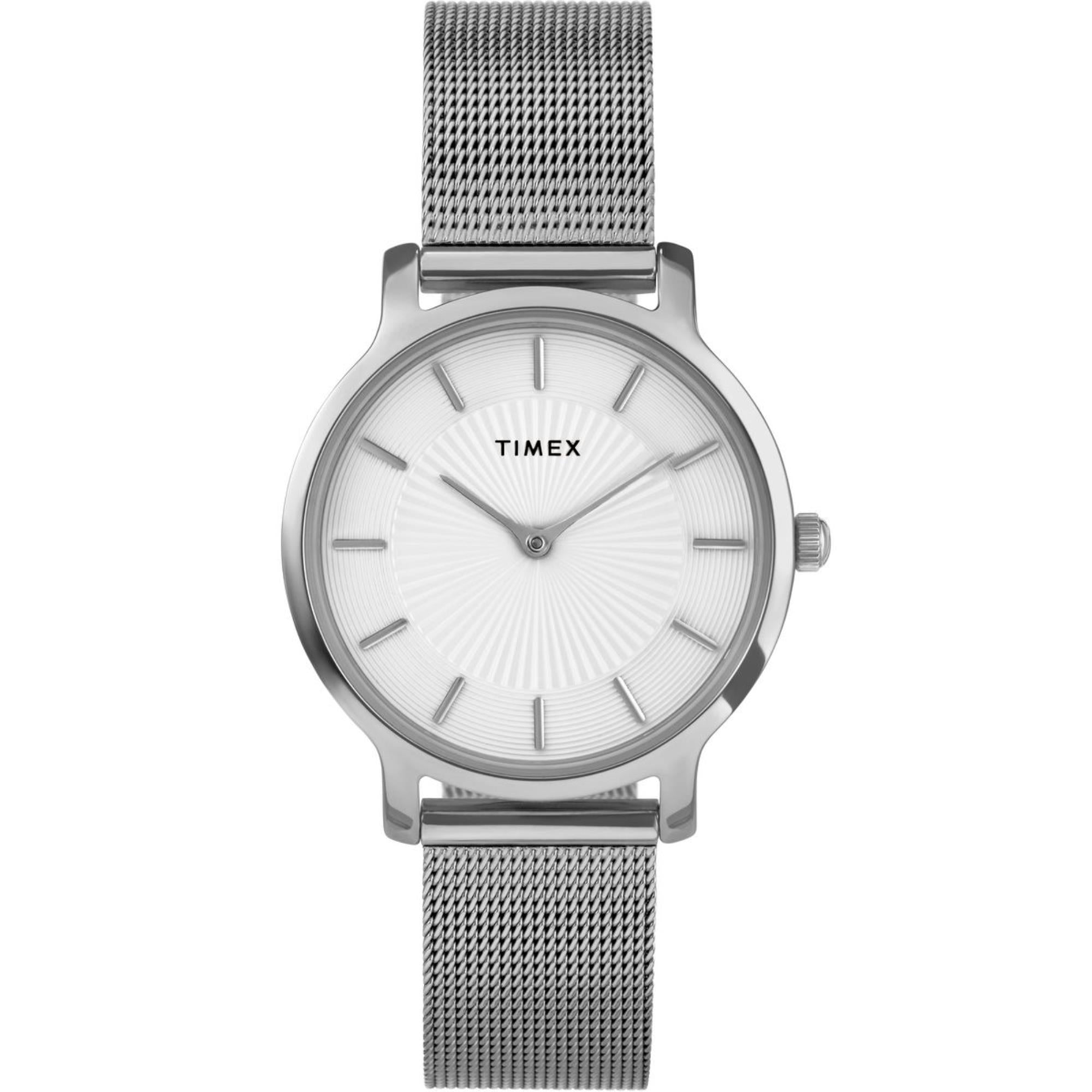 Timex Transcend Silver Dial Stainless Steel Women's Watch TW2Y10200