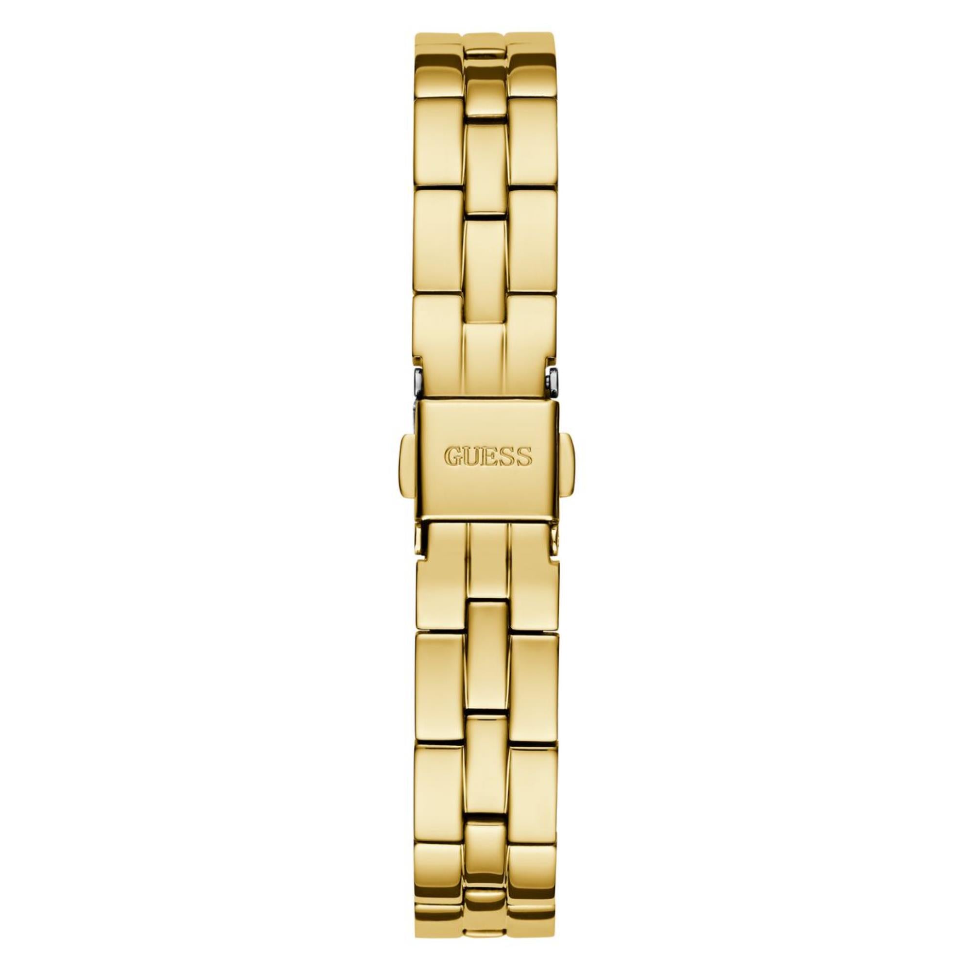 Guess Array Champagne Dial Stainless Steel Strap Women's Watch GW0762L2