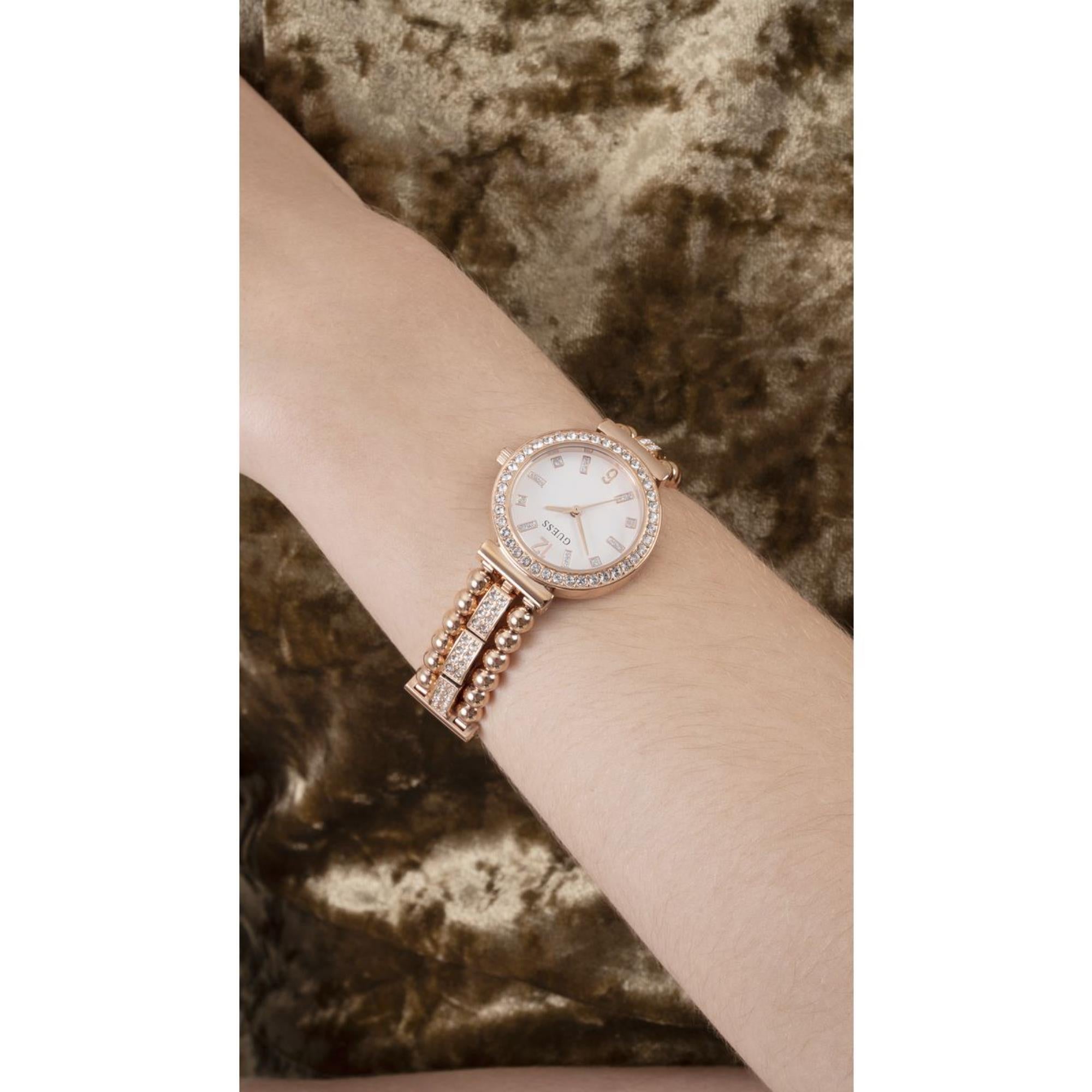 Guess Gala White Dial Stainless Steel Strap Women's Watch GW0401L3