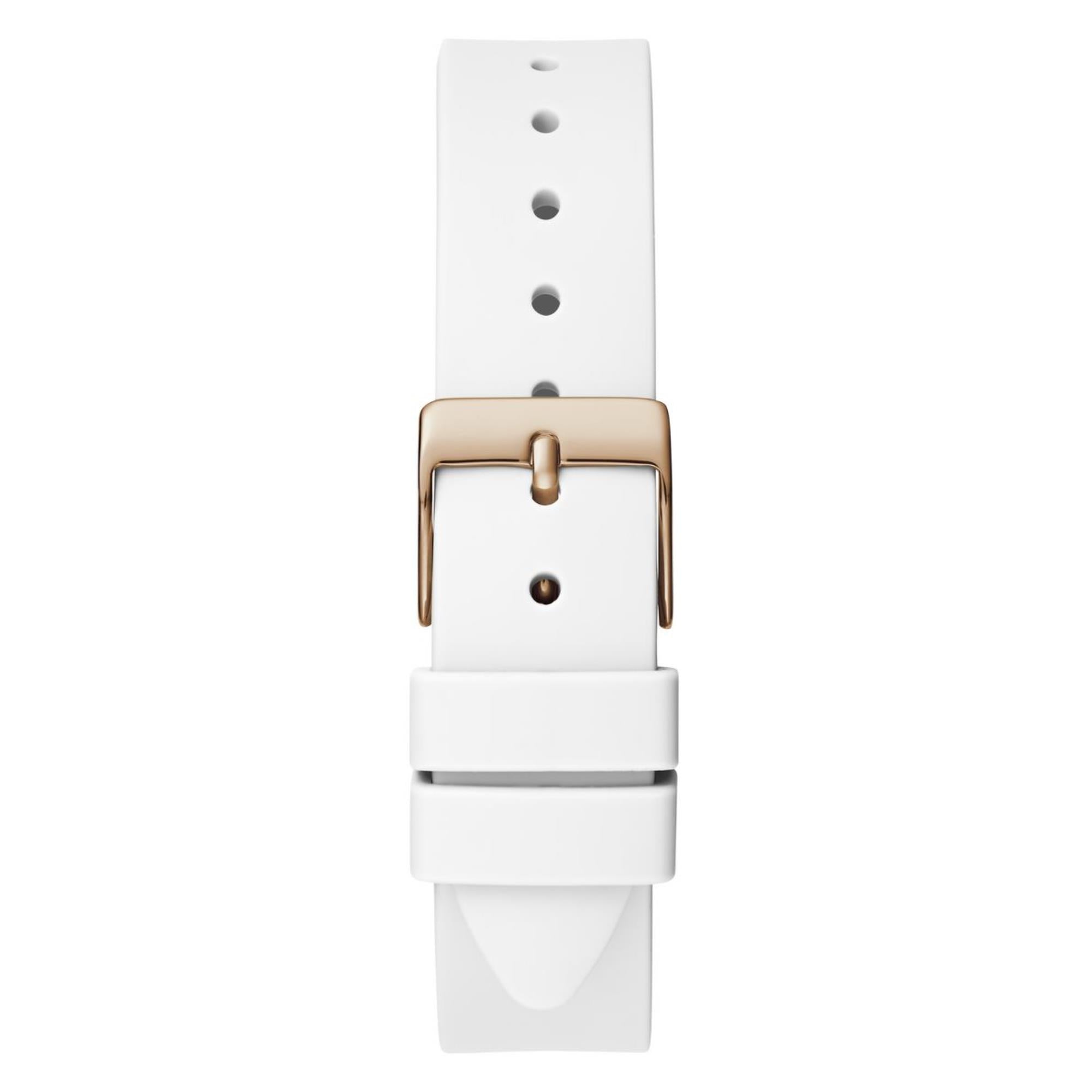 Guess Mini Wonderlust White Dial Silicone Strap Women's Watch GW0678L4