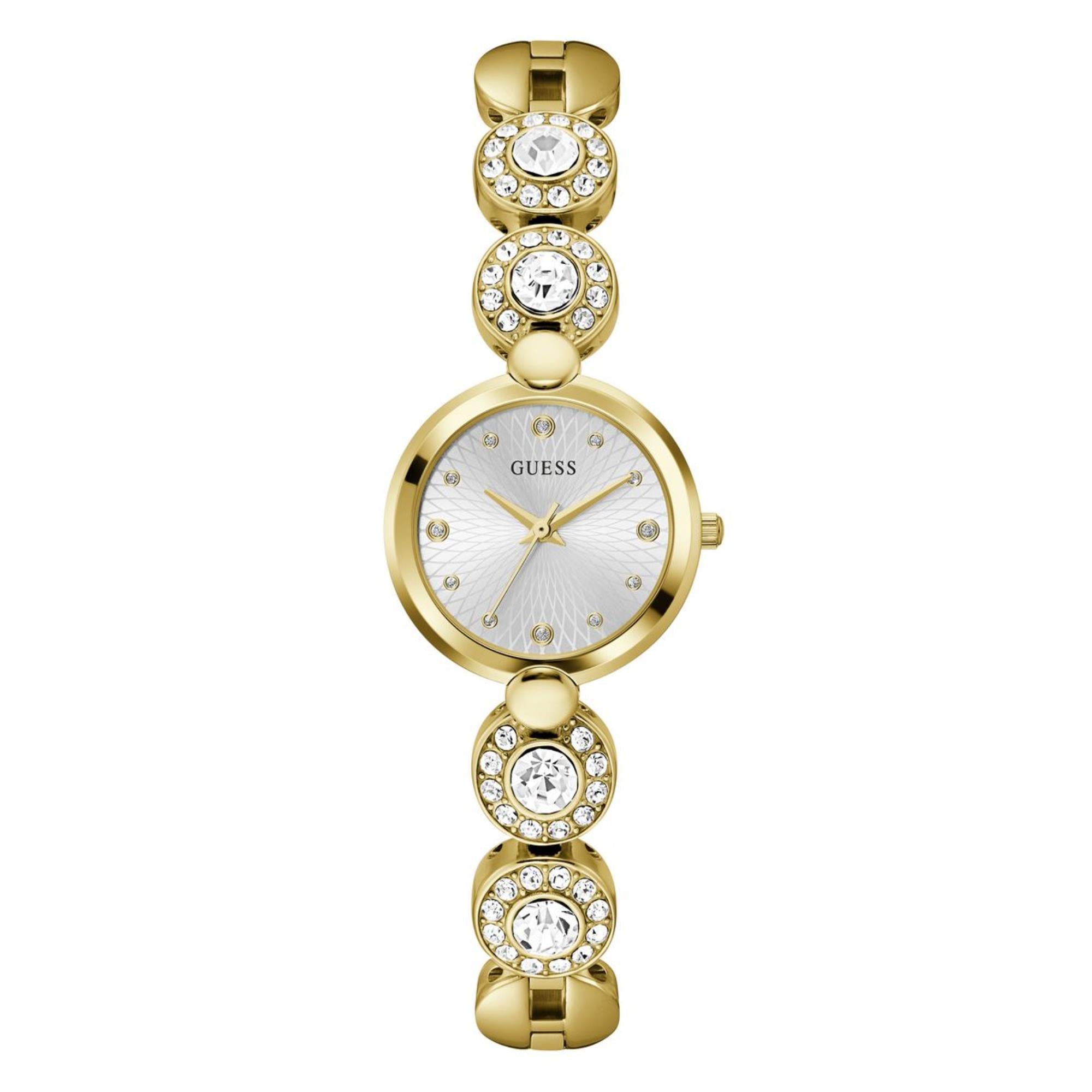 Guess Stardom Silver Dial Stainless Steel Strap Women's Watch GW0757L2