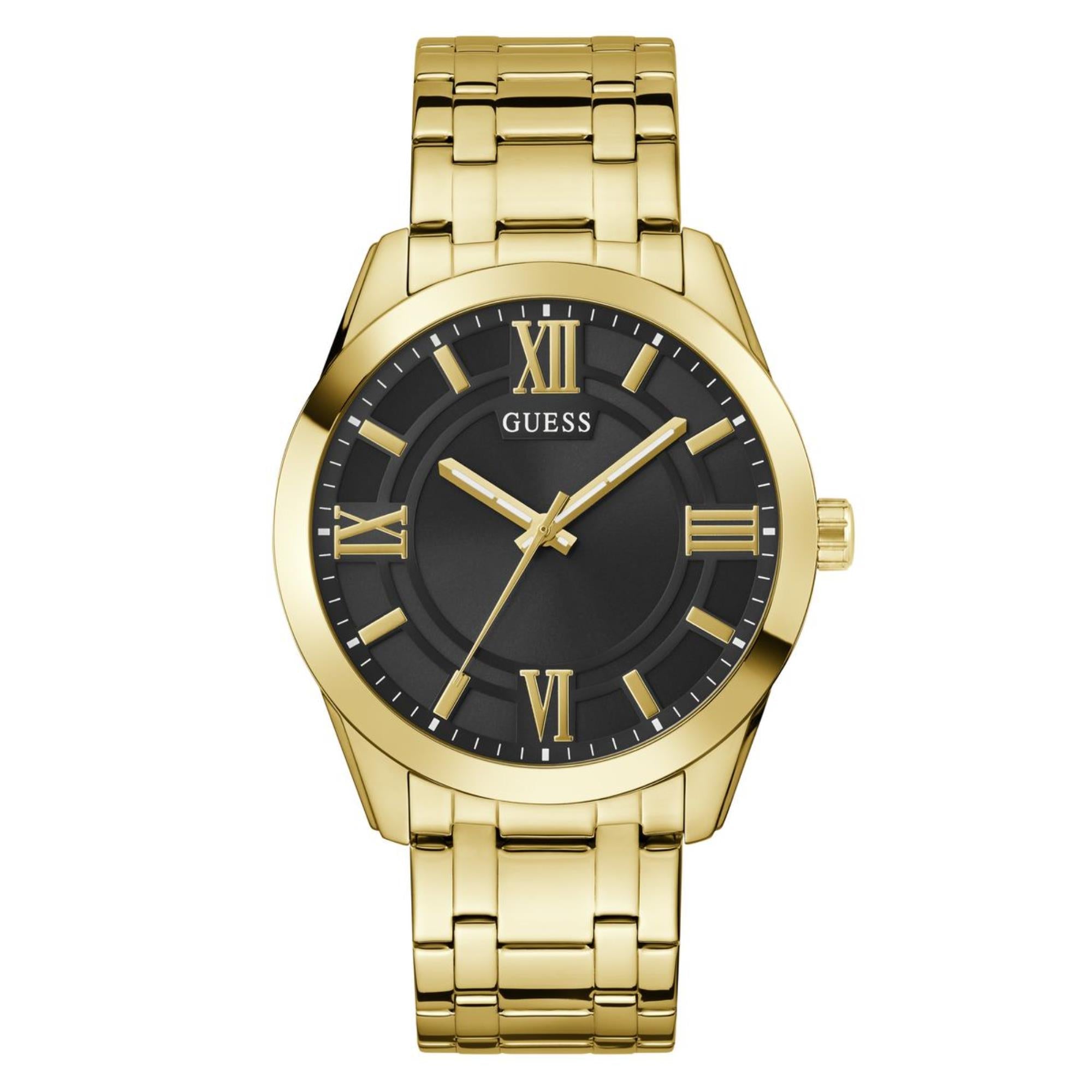 Guess Elliot Black Dial Stainless Steel Strap Men's Watch GW0893G4