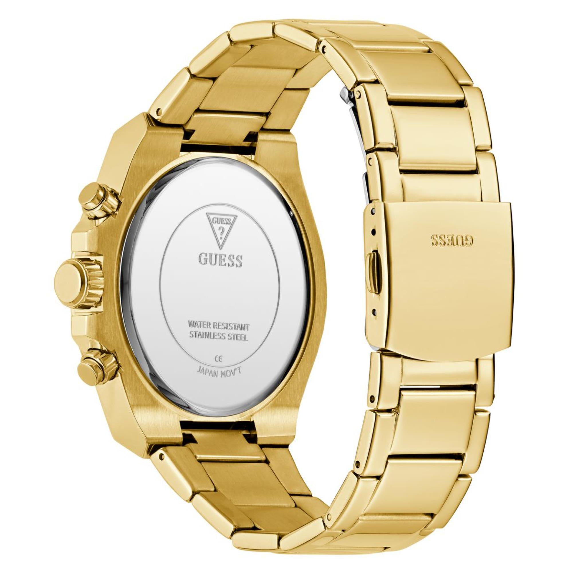 Guess Fury Gold Dial Stainless Steel Strap Men's Watch GW0899G2