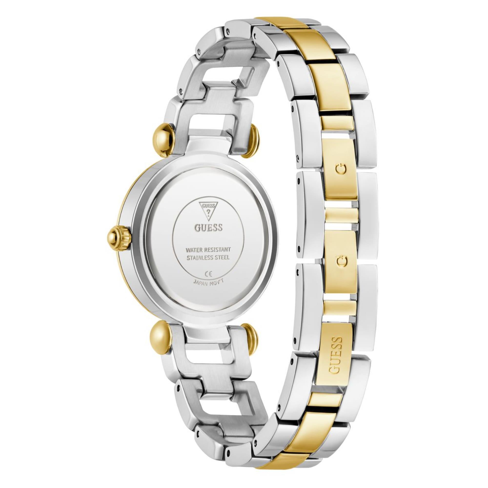 Guess Ginger Green Dial Stainless Steel Strap Women's Watch GW0869L1