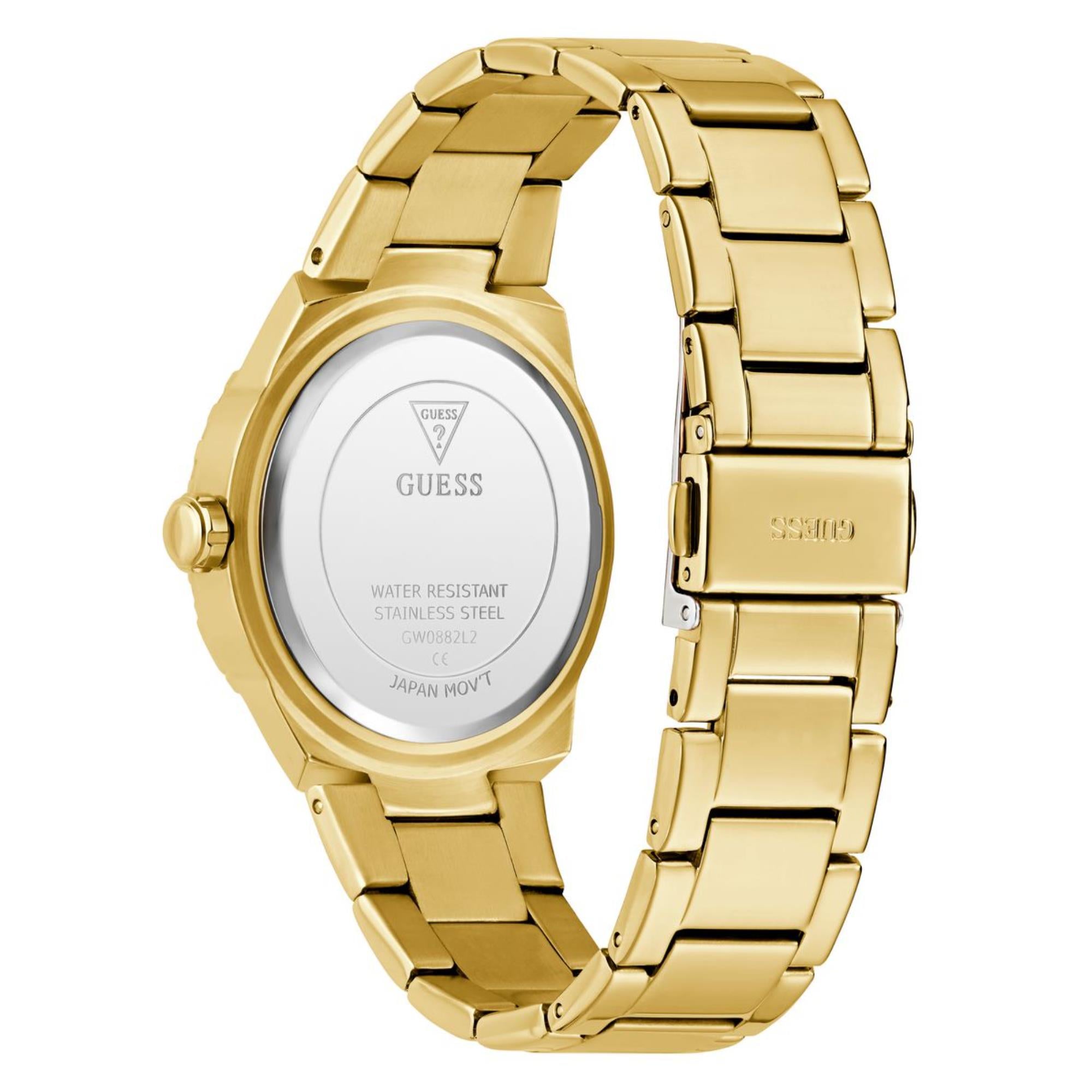 Guess Sangria Rainbow Dial Stainless Steel Strap Women's Watch GW0882L2