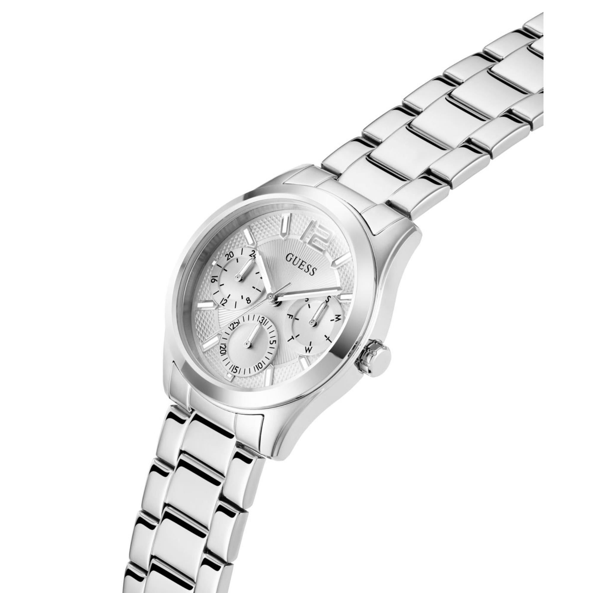 Guess Zoe Silver Dial Stainless Steel Strap Women's Watch GW0760L1