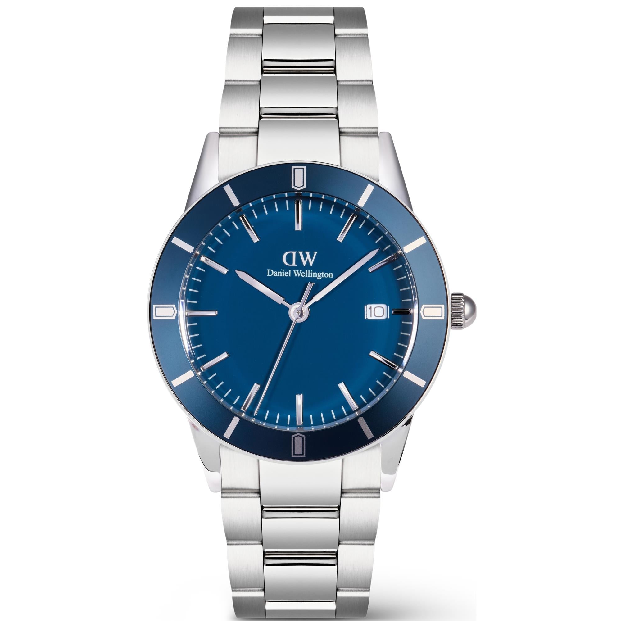 Daniel Wellington Iconic Paradigma Arctic Blue Sunray Dial Stainless Steel Strap Men's Watch DW00100820