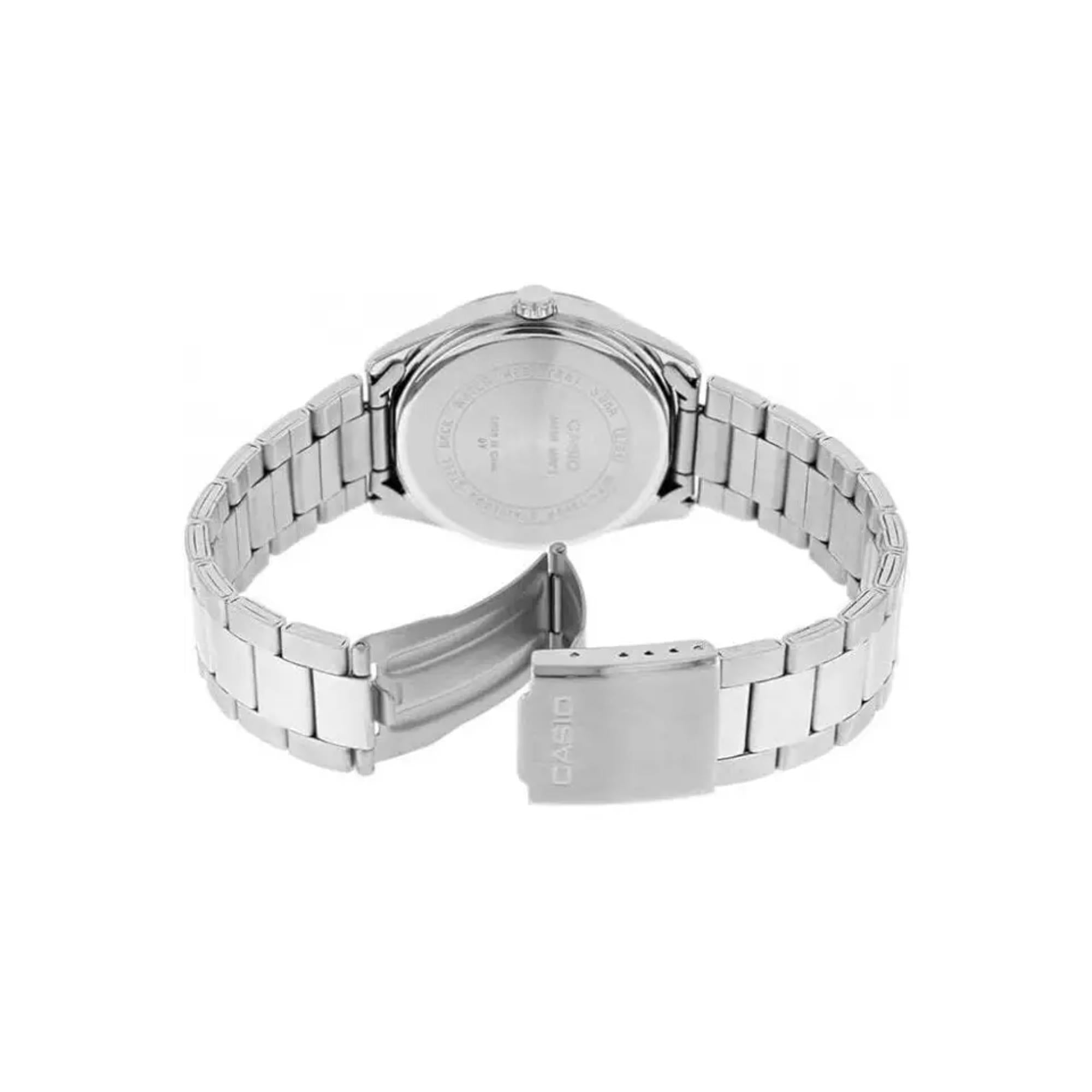 Casio MTP Series Analog Red Dial Stainless Steel Strap Men's Watch MTP-1302PD-4AVEF