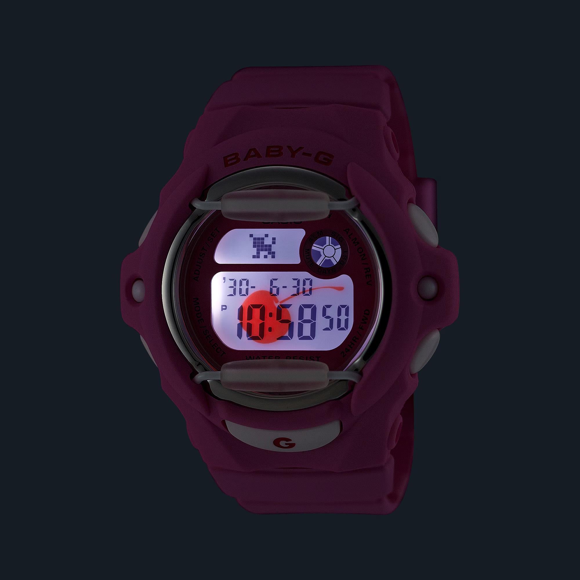Casio BABY-G Series Digital Pink Dial Resin Strap Women's Watch BG-169CH-4ER