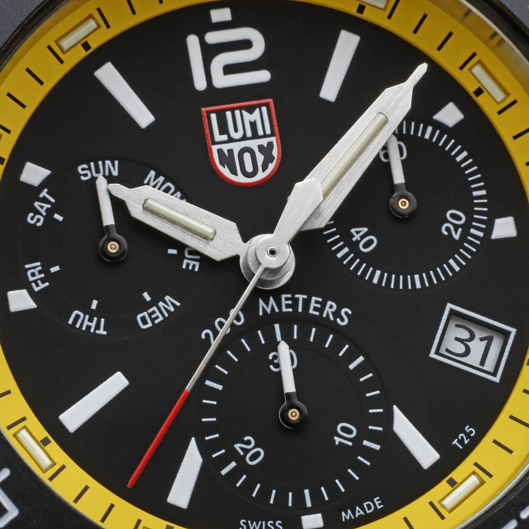 Luminox Pacific Diver Chronograph Series Black Dial Stainless Steel Strap Men's Watch XS.3145.M