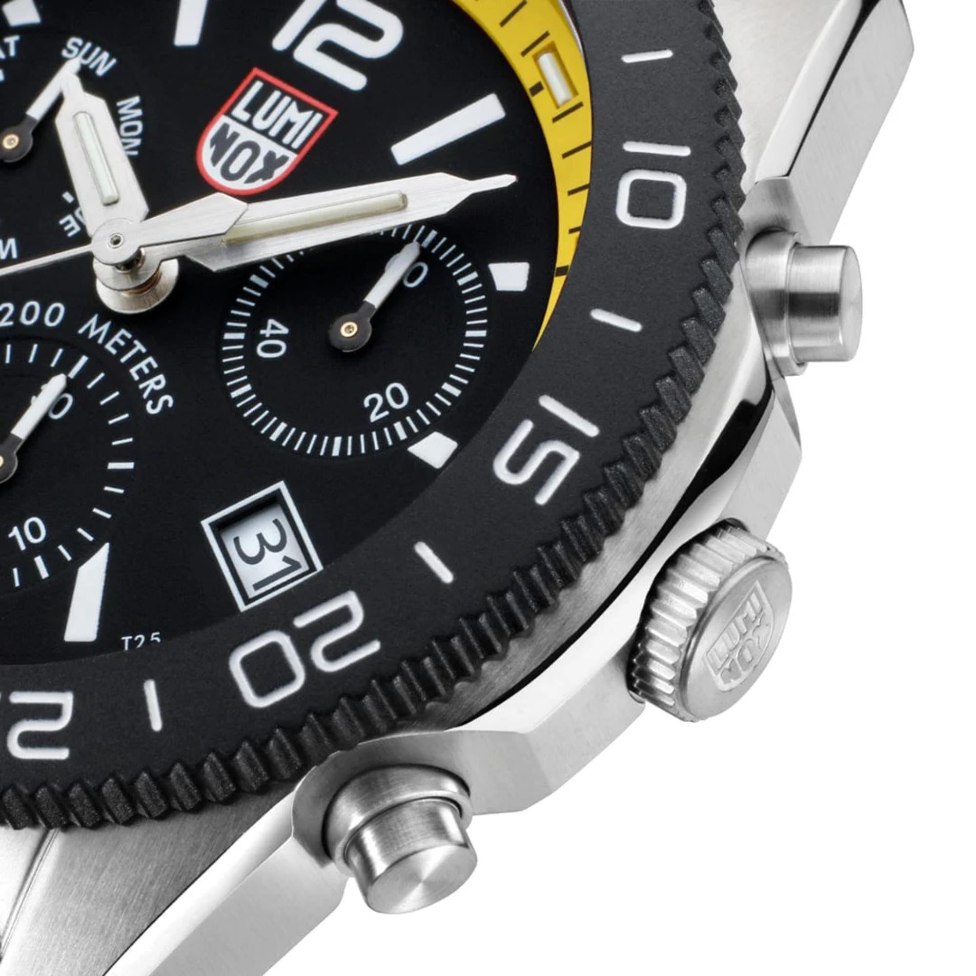 Luminox Pacific Diver Chronograph Series Black Dial Stainless Steel Strap Men's Watch XS.3145.M