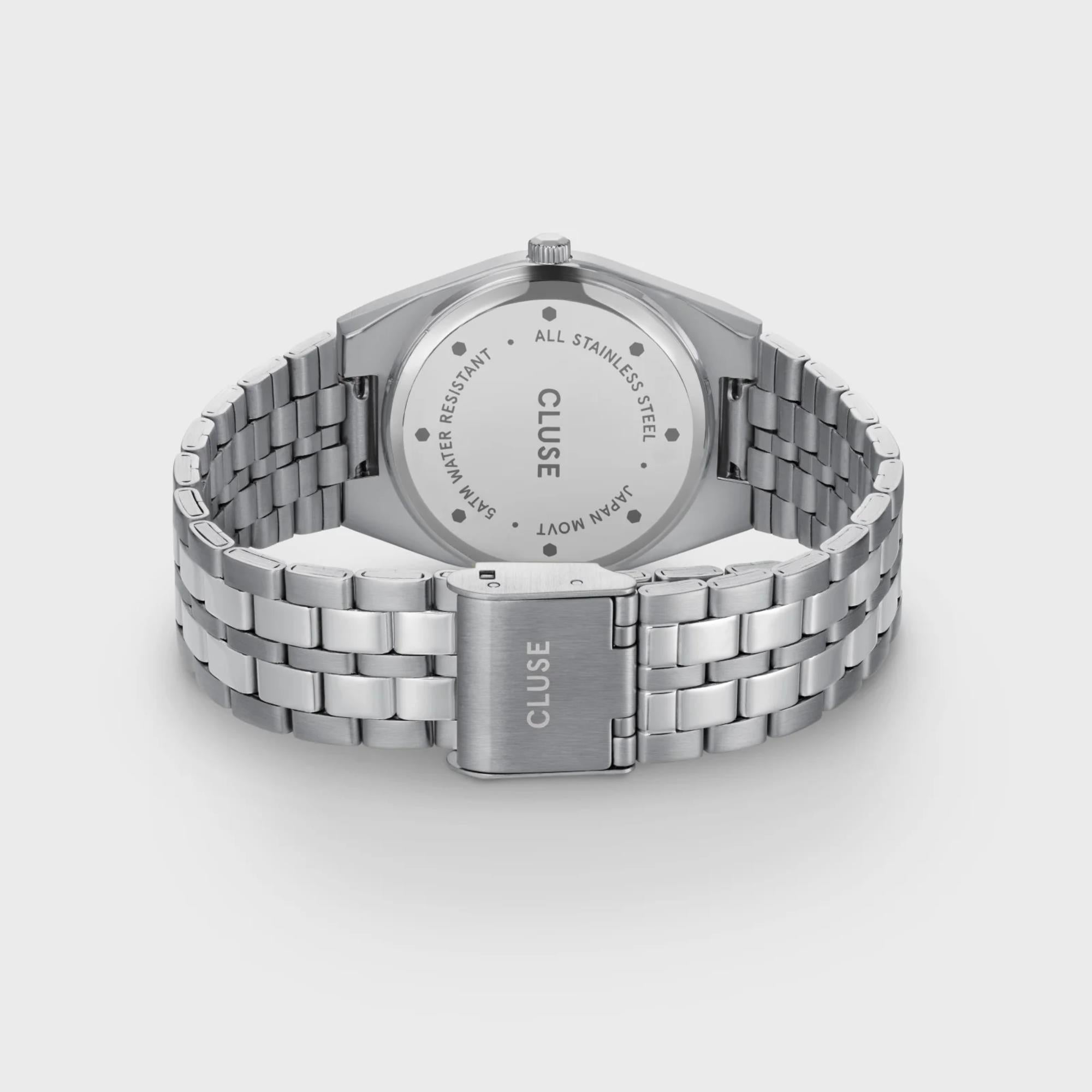 CLUSE Retro 70's Quartz Green Dial Steel Strap Women's Watch CW35103