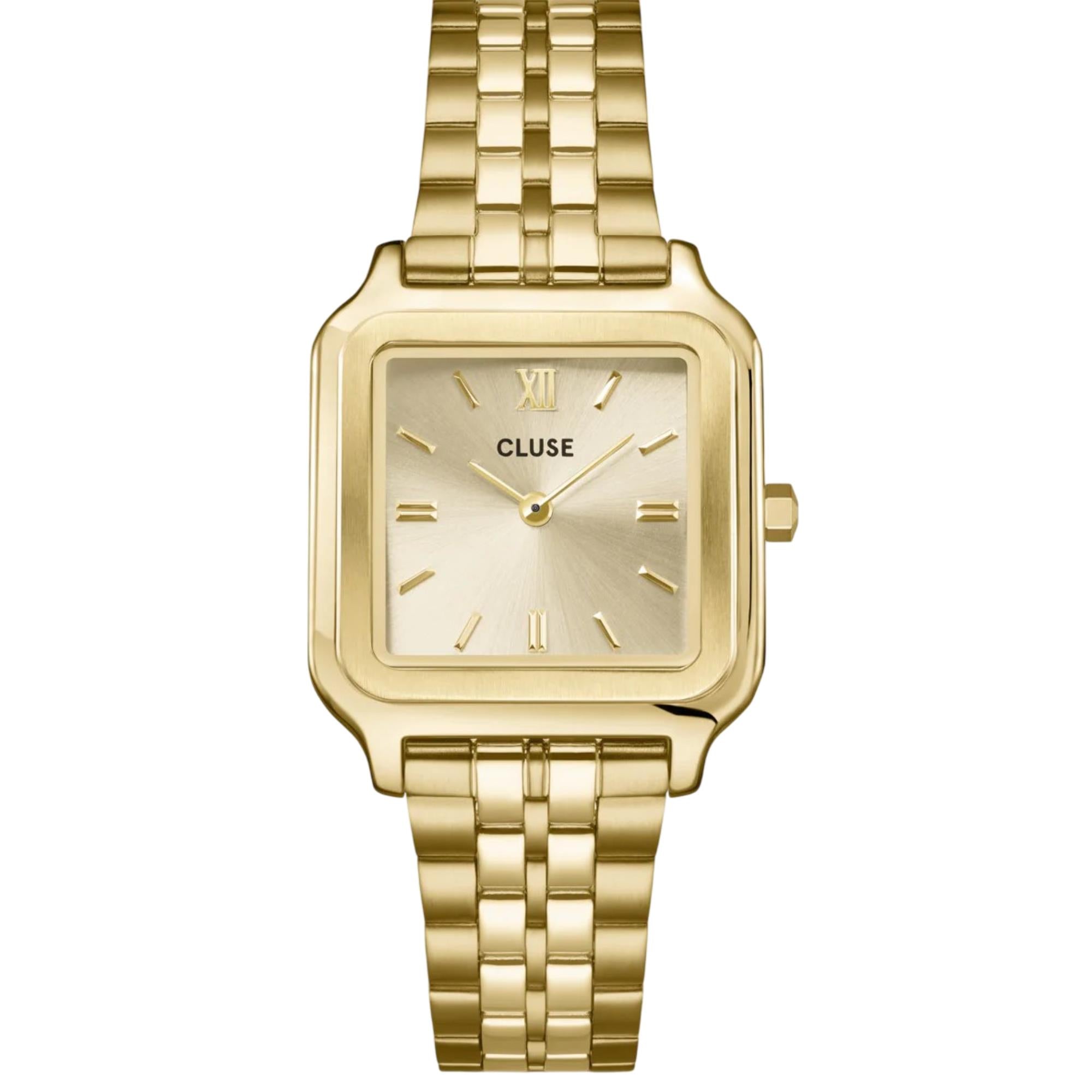 CLUSE Gracieuse Quartz Gold Dial Steel Strap Women's Watch CW11902