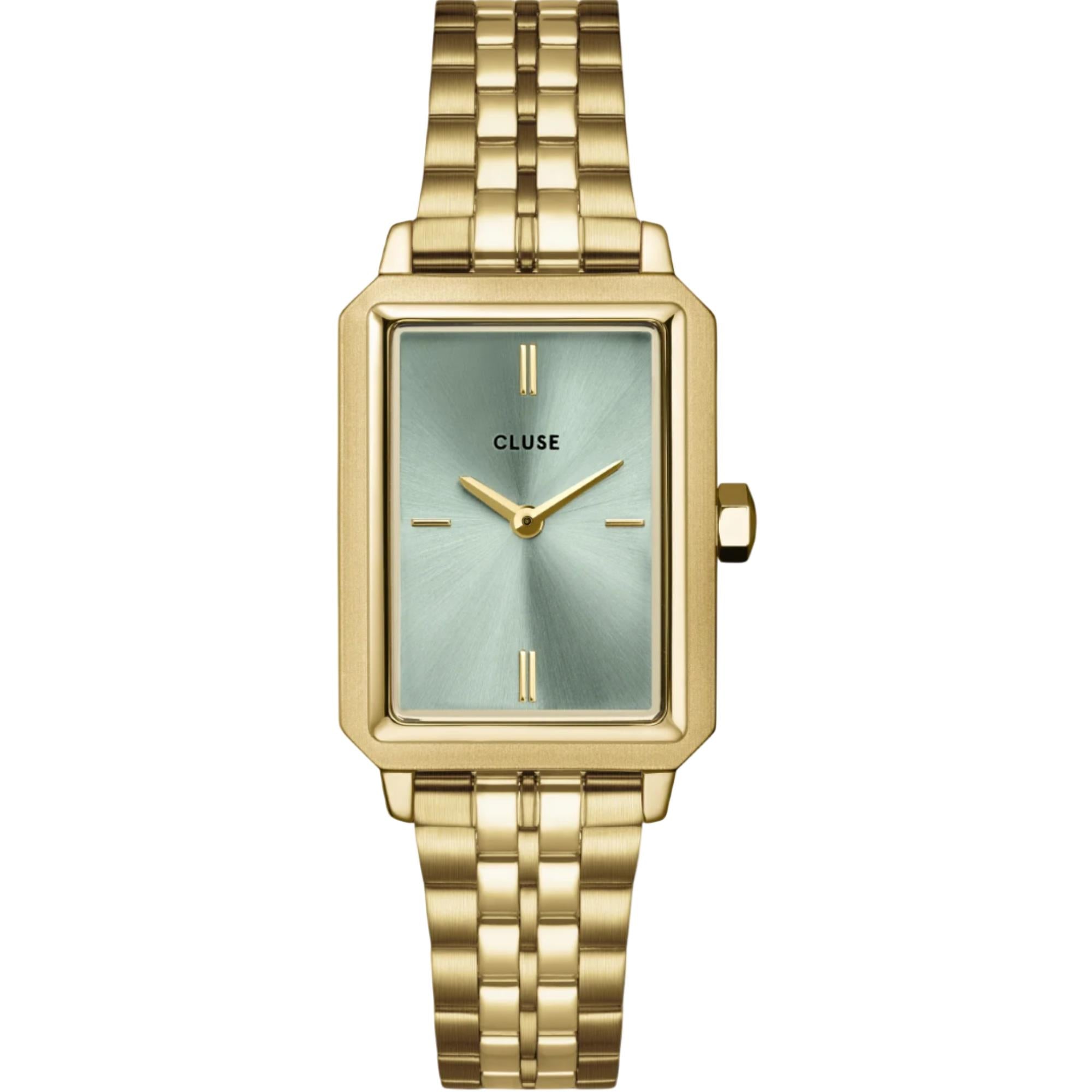 CLUSE Fluette Quartz Green Dial Steel Strap Women's Watch CW11514