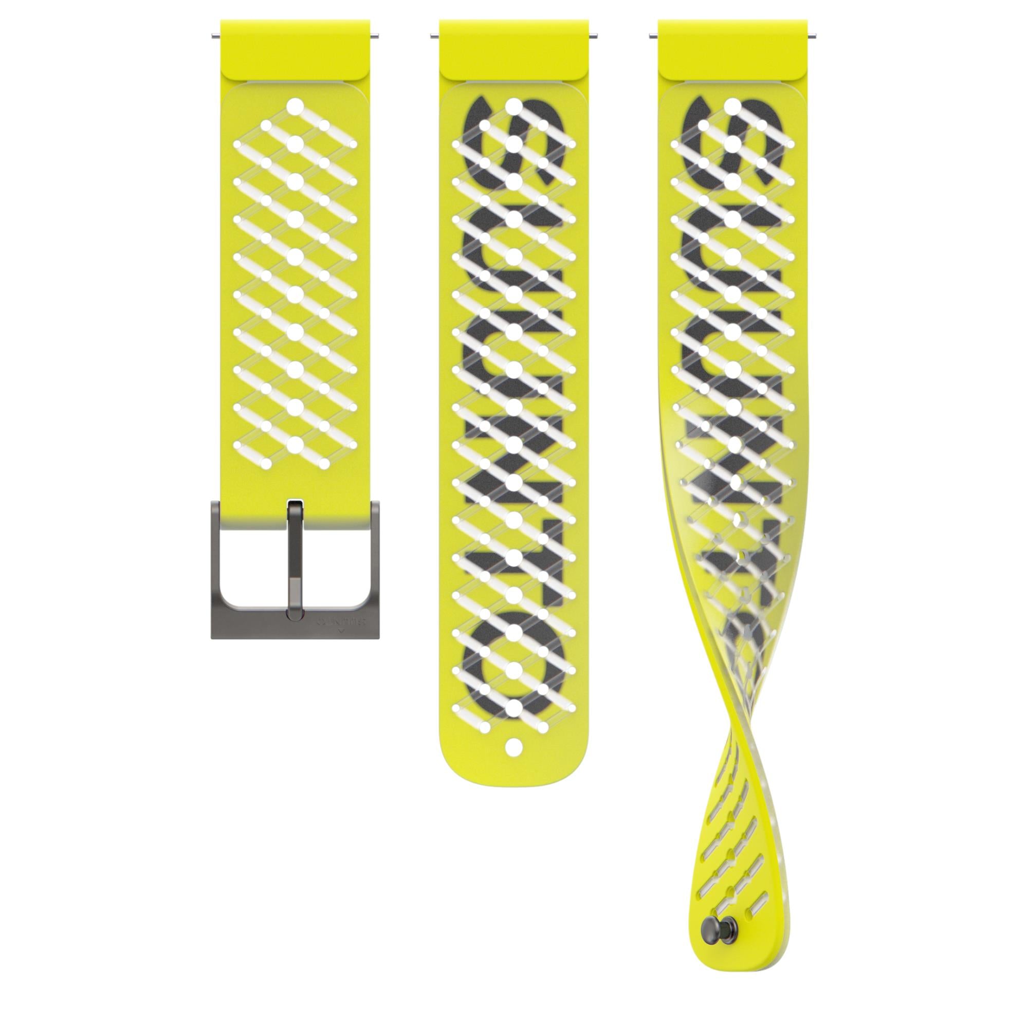 Suunto Athletic Lemon Yellow 5 Silicone Watch Strap SS050963000