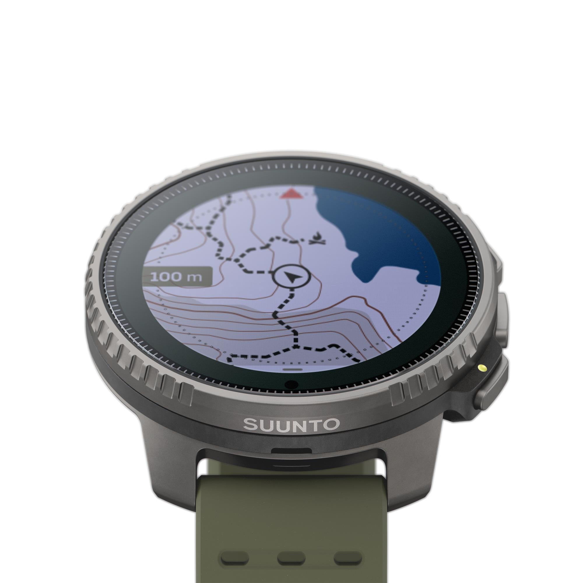 Suunto Vertical Titanium Solar Forest Digital Silicone Strap Unisex Smart Watch SS050859000