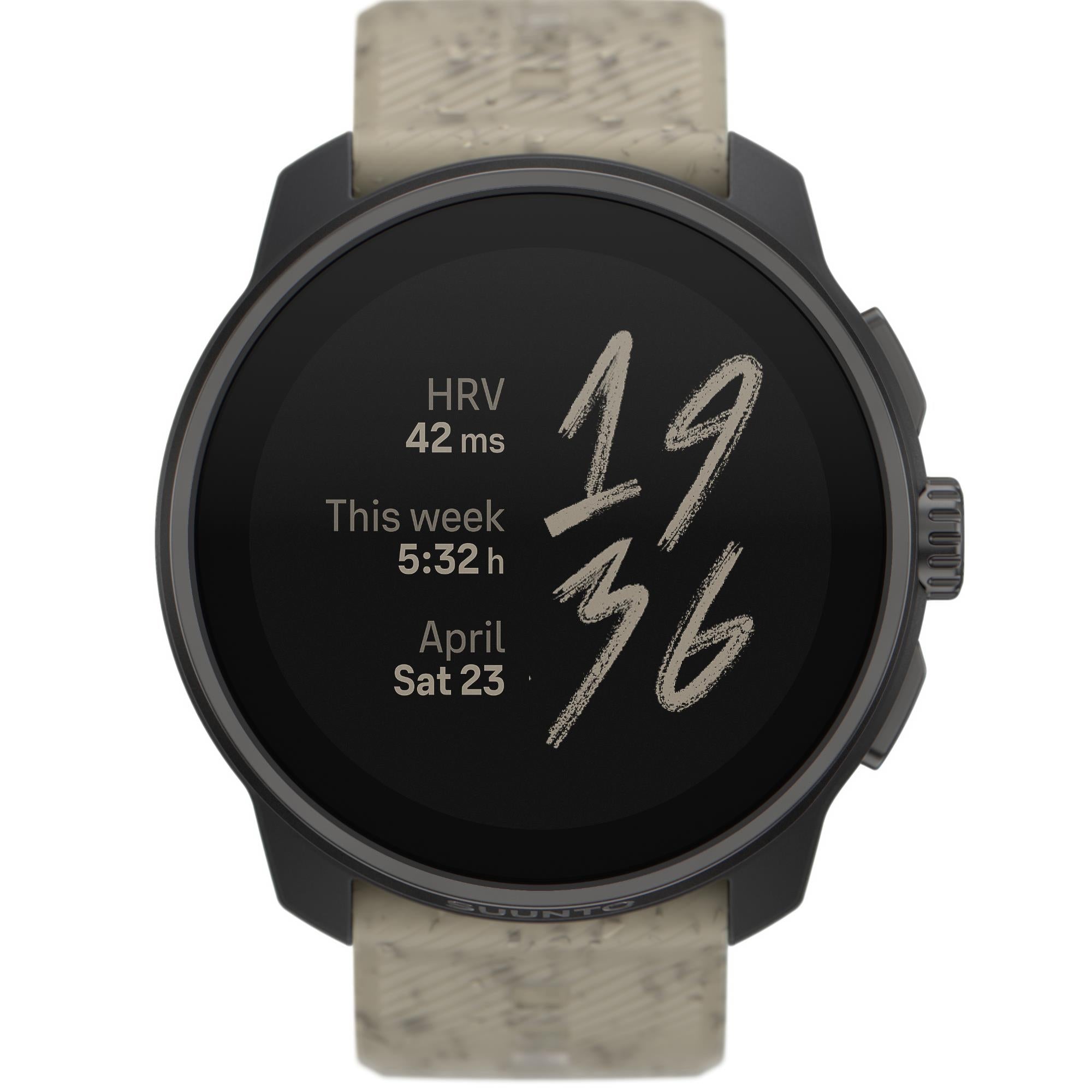 Suunto Race S Grave Gray AMOLED Digital Silicone Strap Unisex Smart Fitness Watch SS051014000