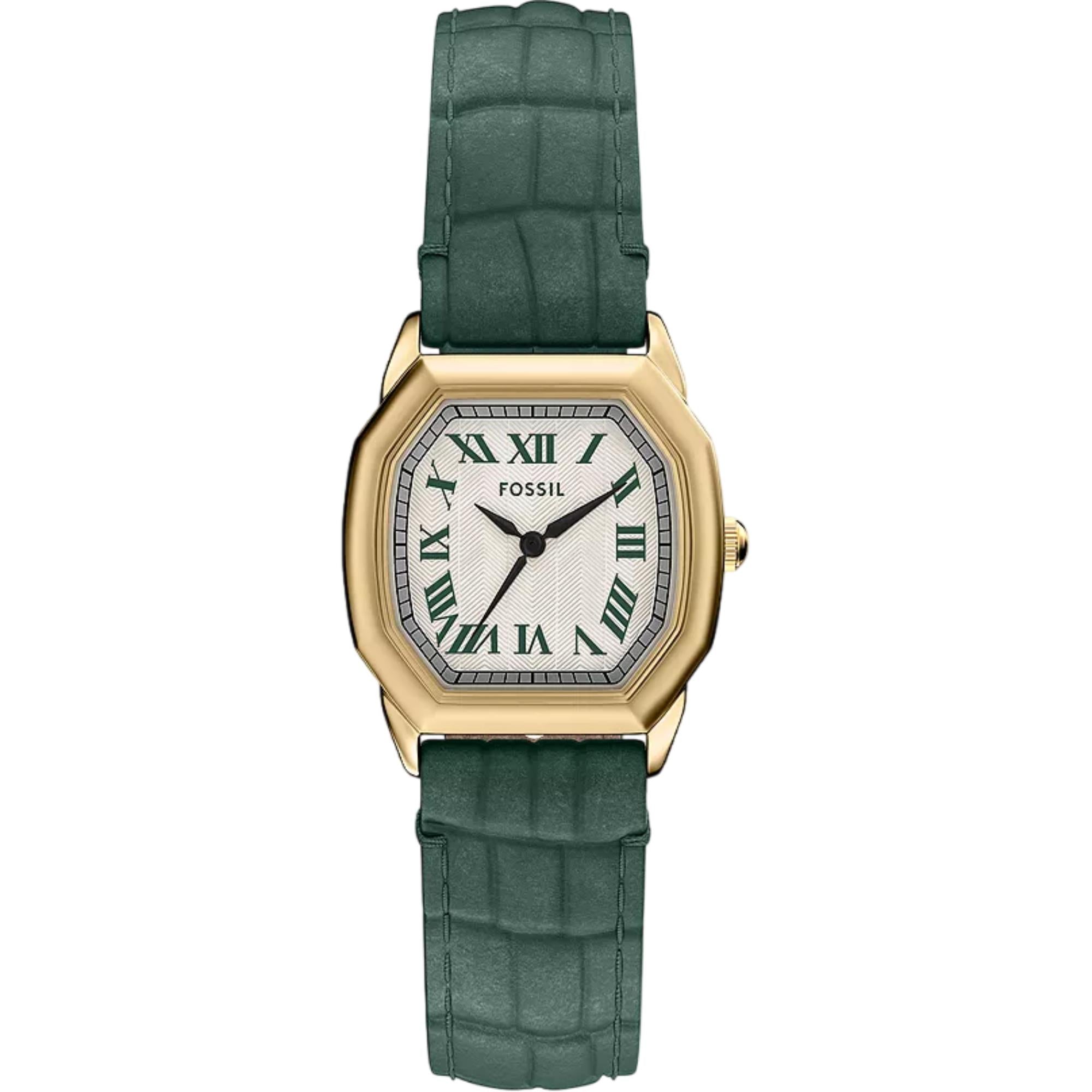 Fossil Harlow Quartz Cream Dial Leather Strap Women's Watch ES5427
