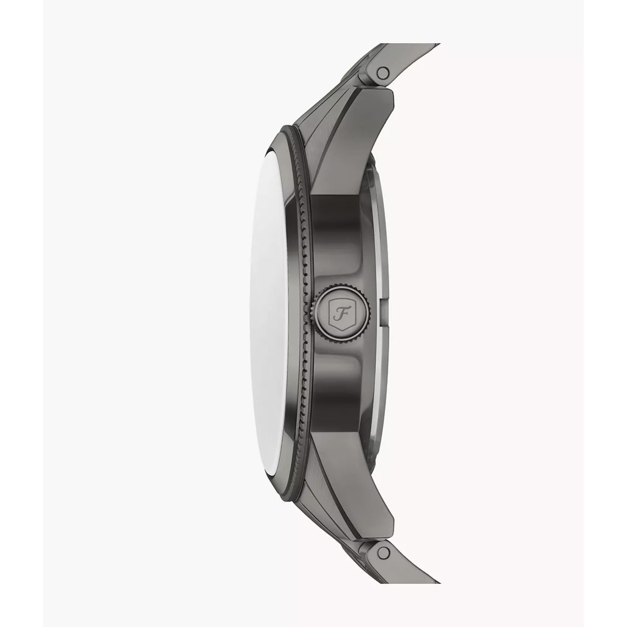 Fossil Pearson Quartz Chronograph Black Dial Steel Strap Men's Watch FS6136