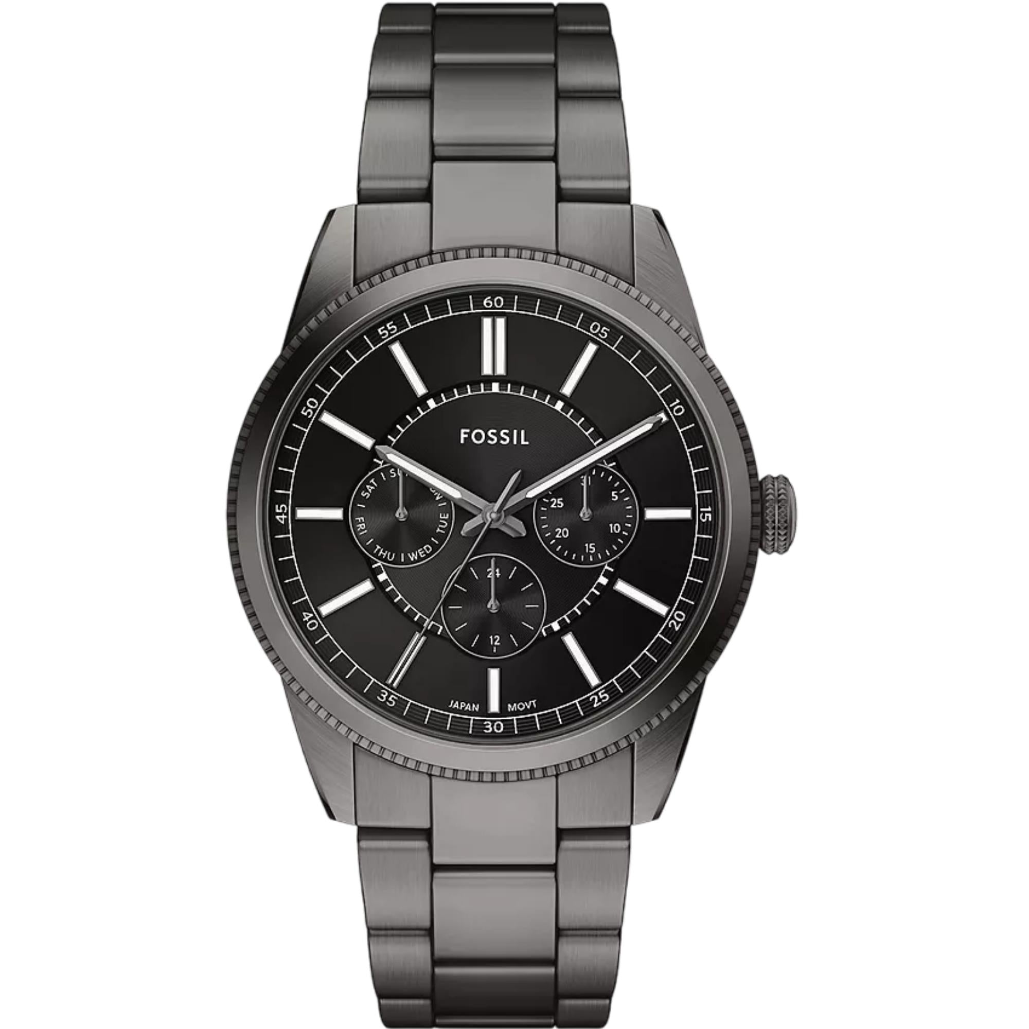 Fossil Pearson Quartz Chronograph Black Dial Steel Strap Men's Watch FS6136