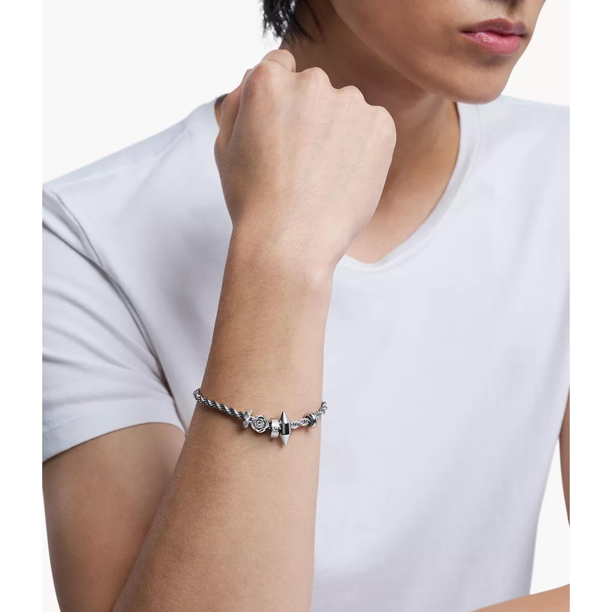 Diesel Stainless Steel Charm Unisex Bracelet DX1622040
