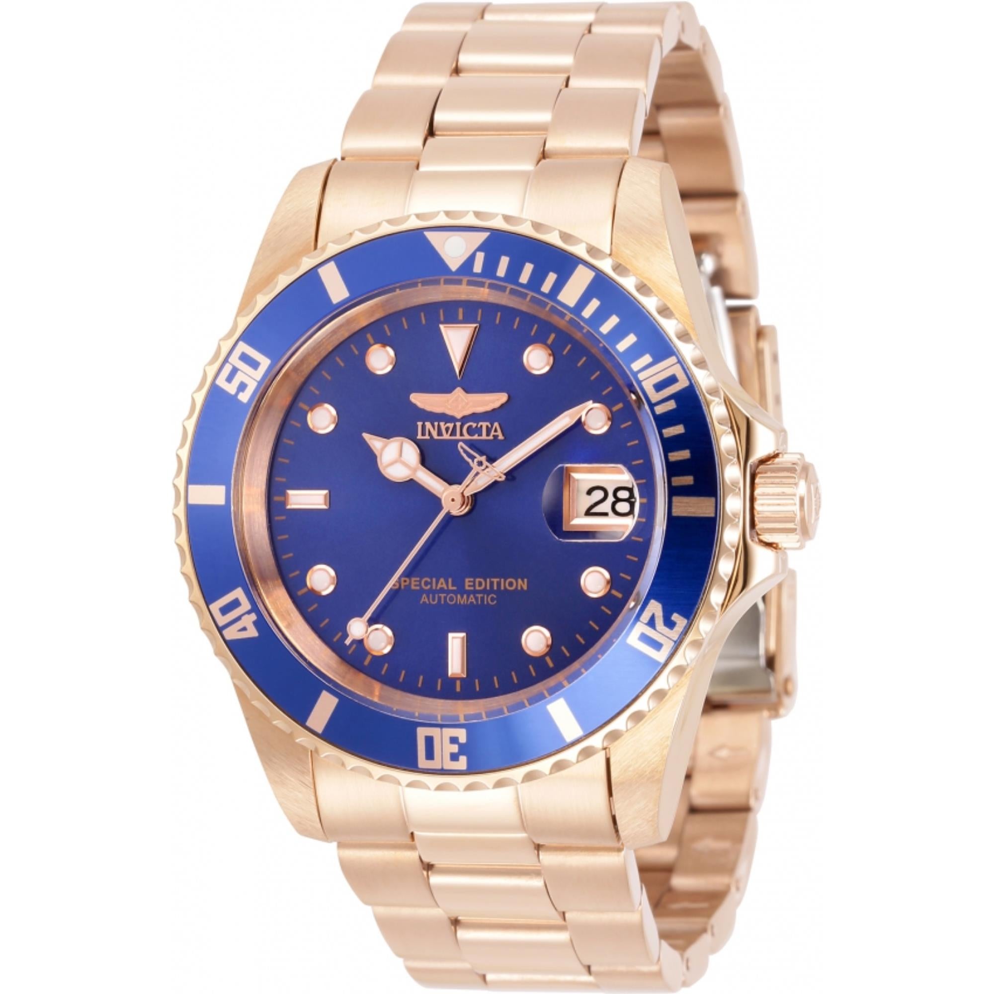 Invicta Pro Diver Automatic Blue Dial Steel Strap Men's Watch 30601