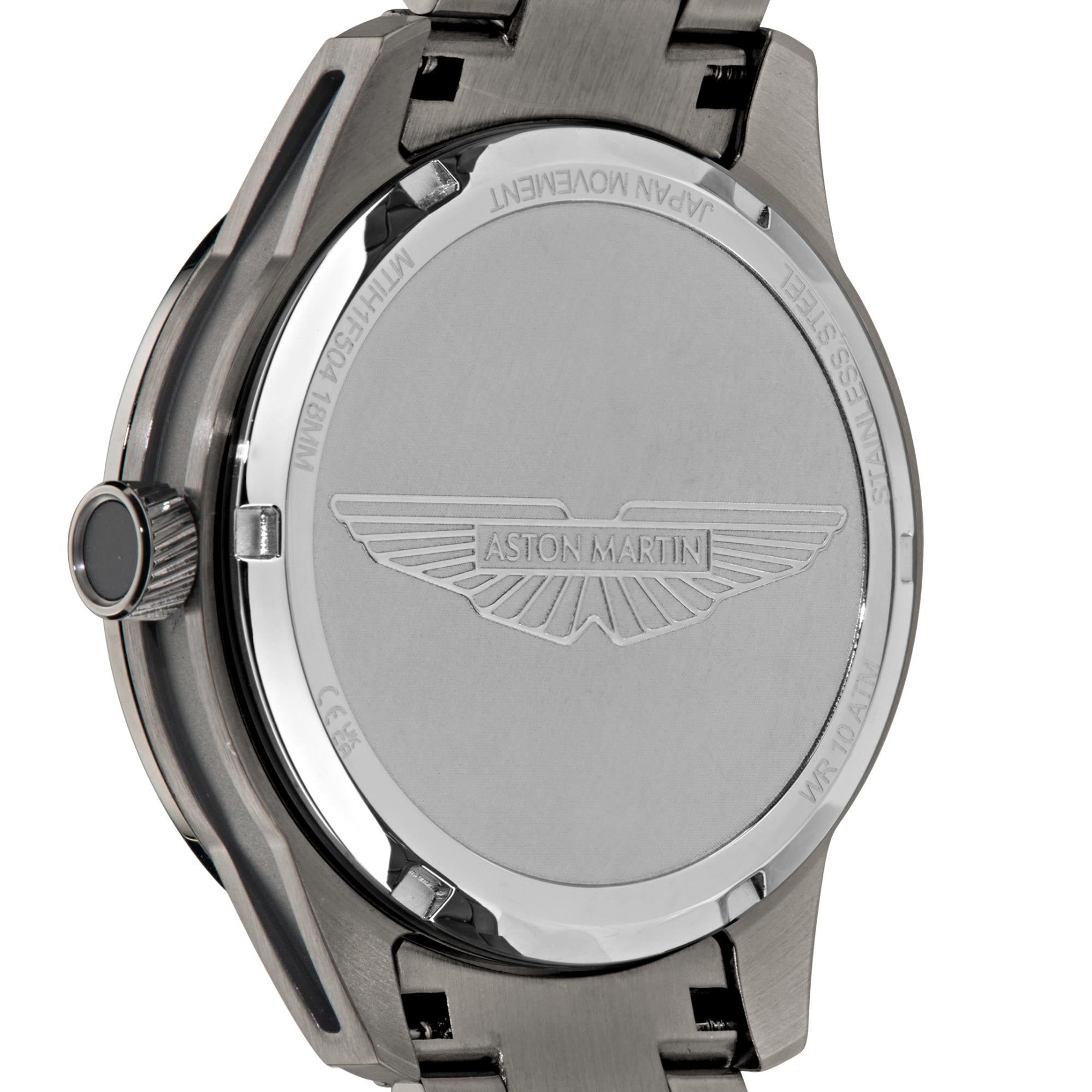 Aston Martin AML Icon Quartz Blue Dial Steel Strap Men's Watch MTIH1F504