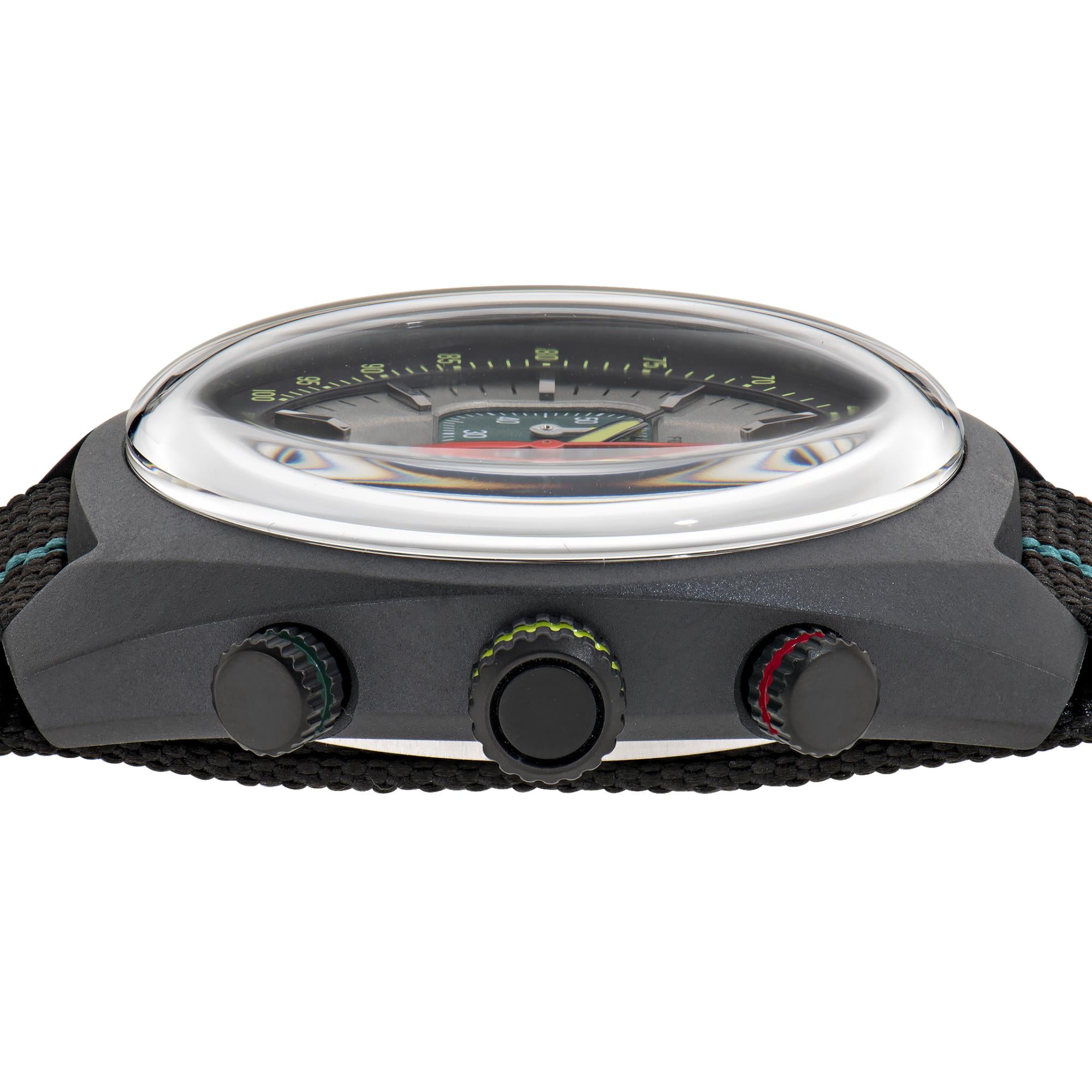 Aston Martin Formula 1 Quartz Chronograph White Dial Nato Strap Men's Watch MTFD1F502