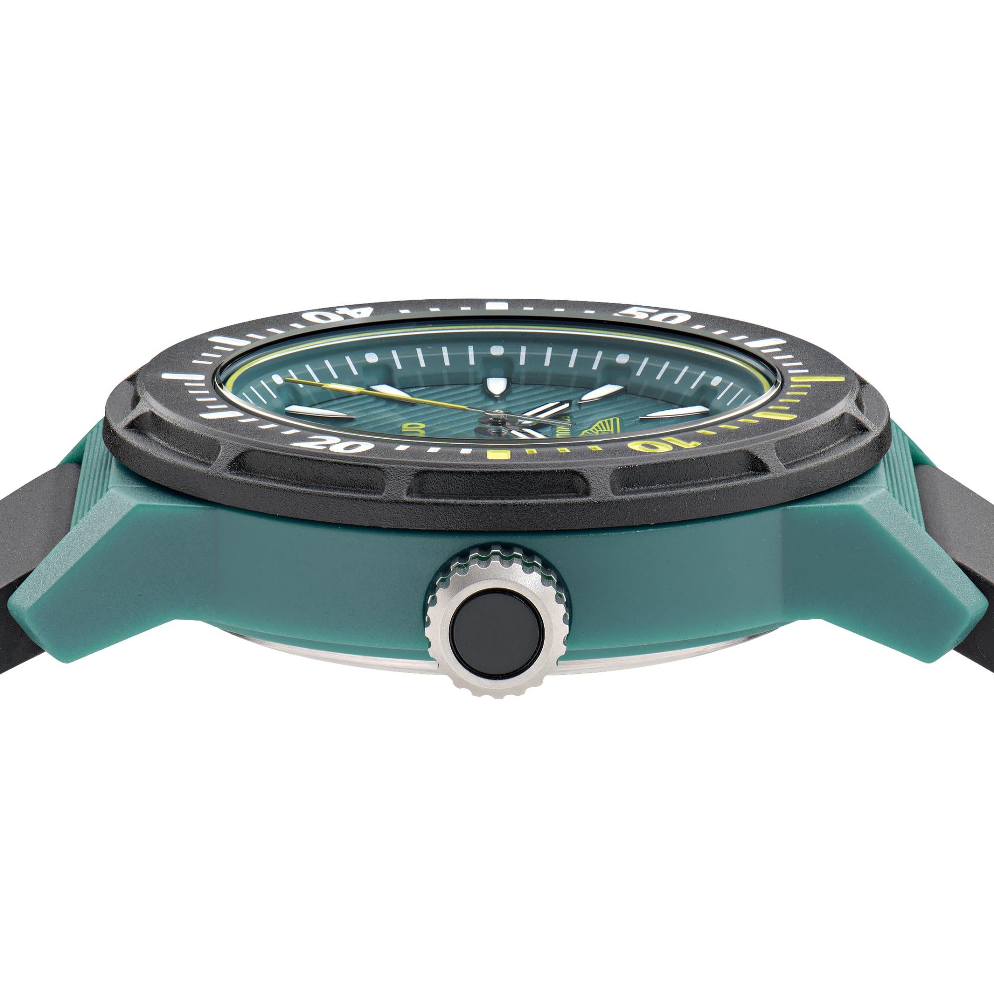 Aston Martin Formula 1 Quartz Green Dial Silicone Strap Unisex Watch MTFK1F502