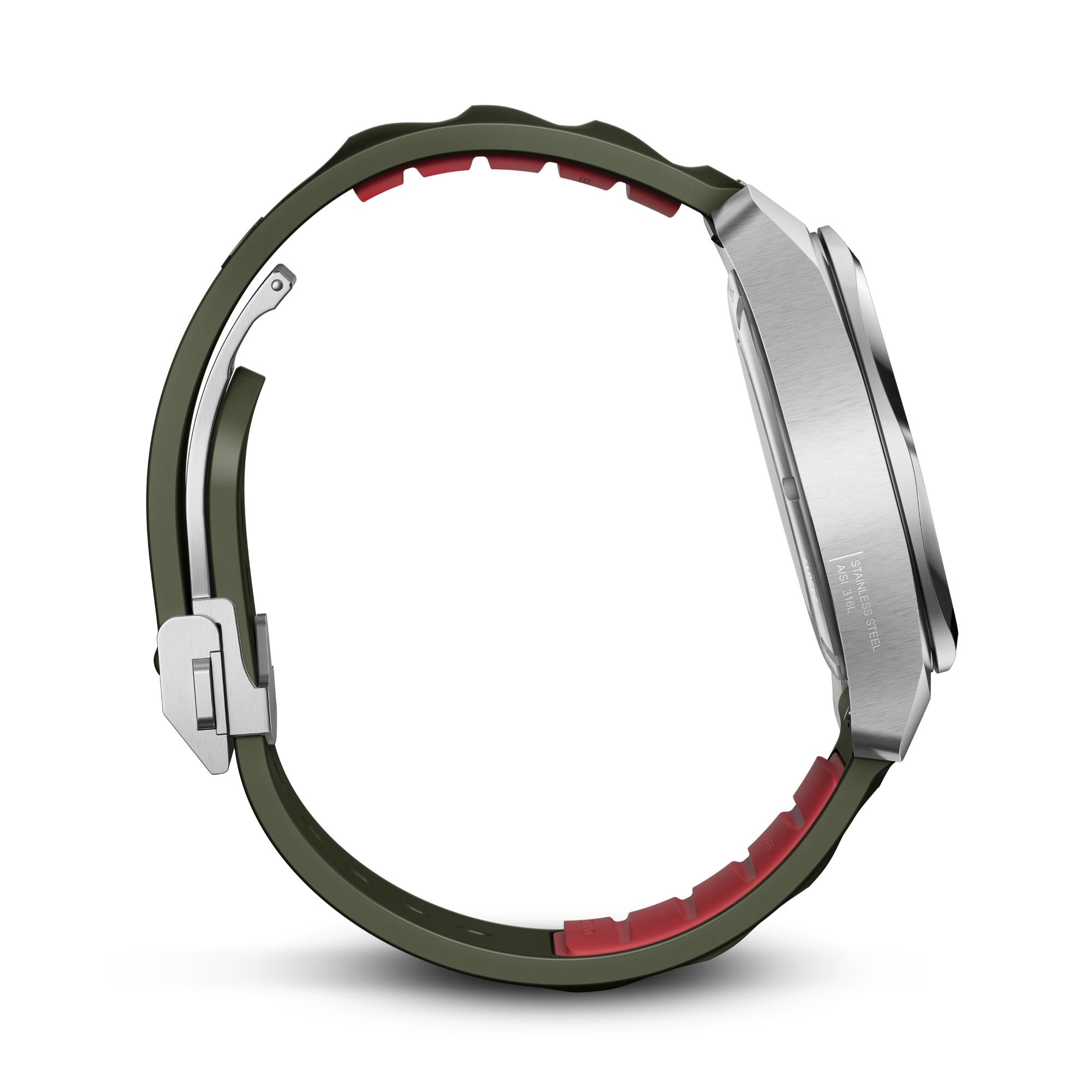 Victorinox I.N.O.X. Automatic Green Dial Rubber Strap Men's Watch 242017.1