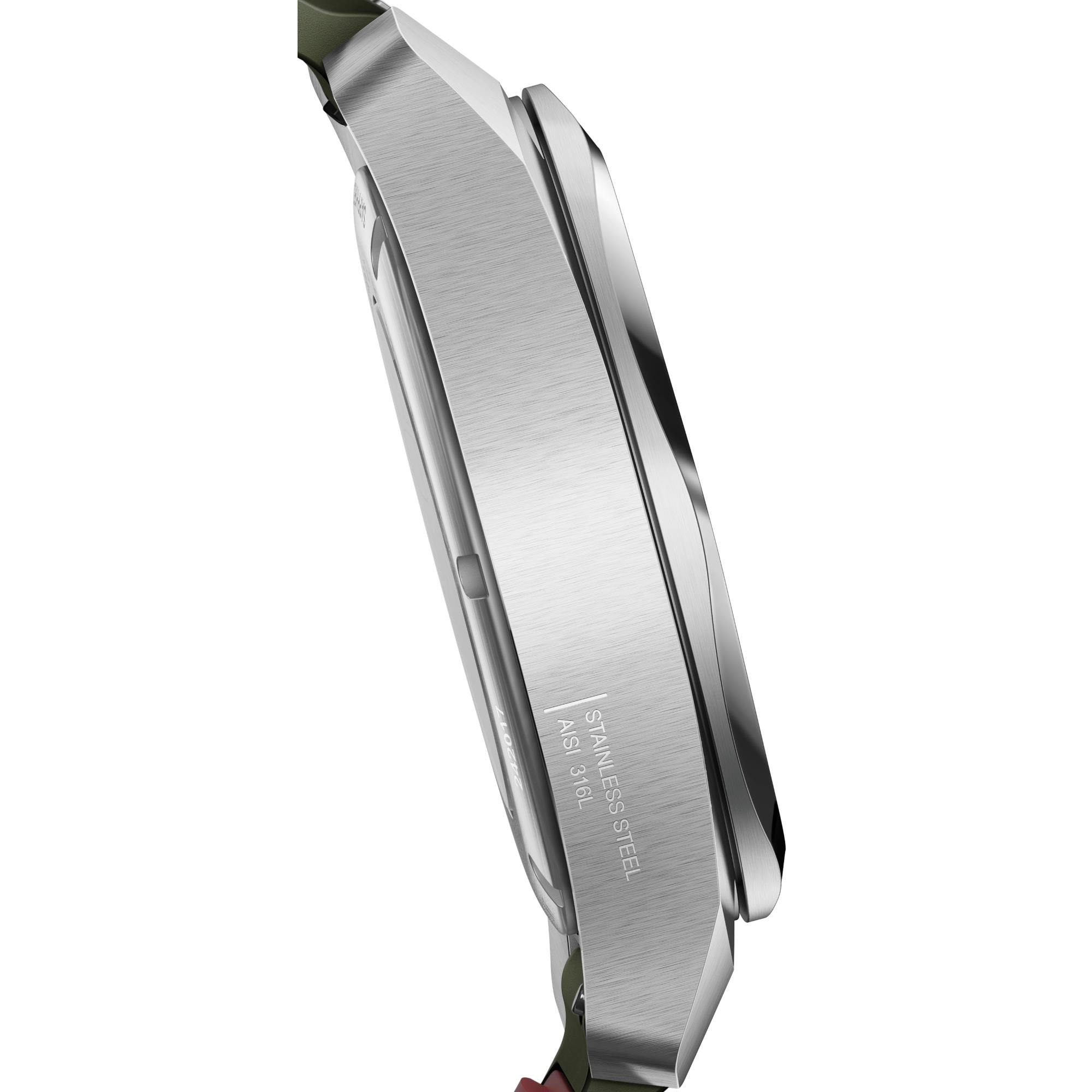 Victorinox I.N.O.X. Automatic Green Dial Rubber Strap Men's Watch 242017.1