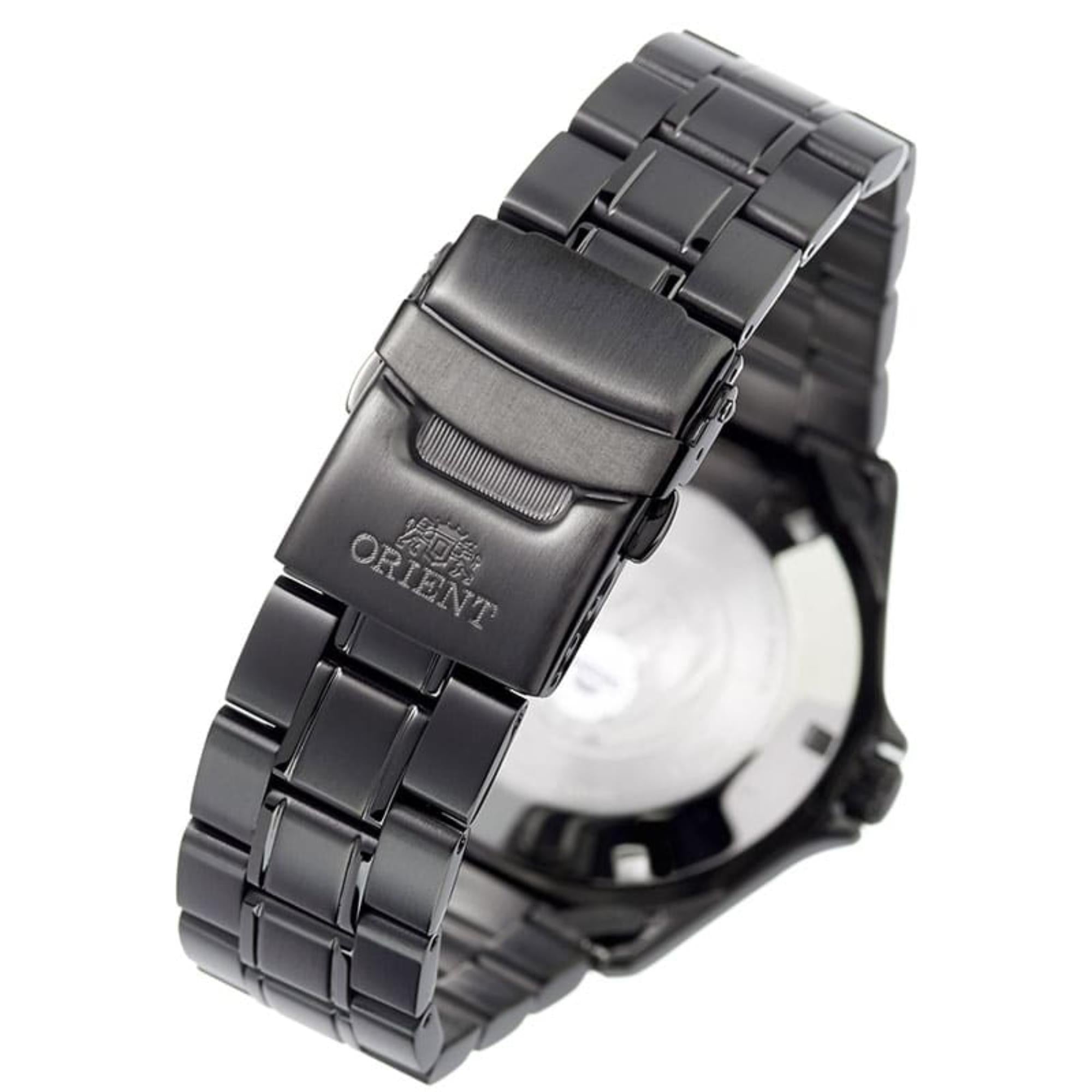 Orient Ray Raven II Automatic Black Dial Steel Strap Men's Dive Watch TAA02003B9