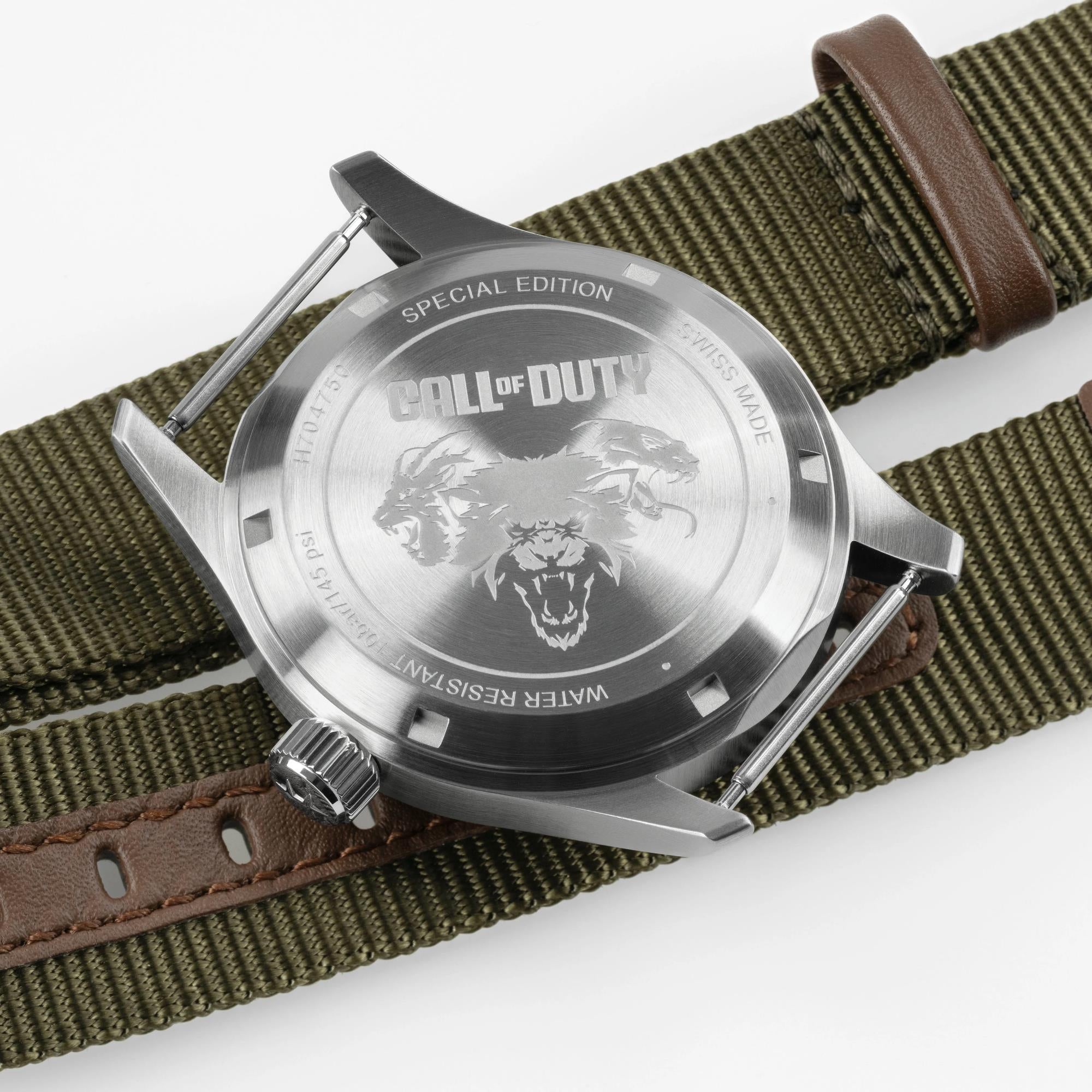 Hamilton x Call of Duty Black Ops 7 Khaki Field Special Edition Black Dial NATO Strap Men's Watch H70475930