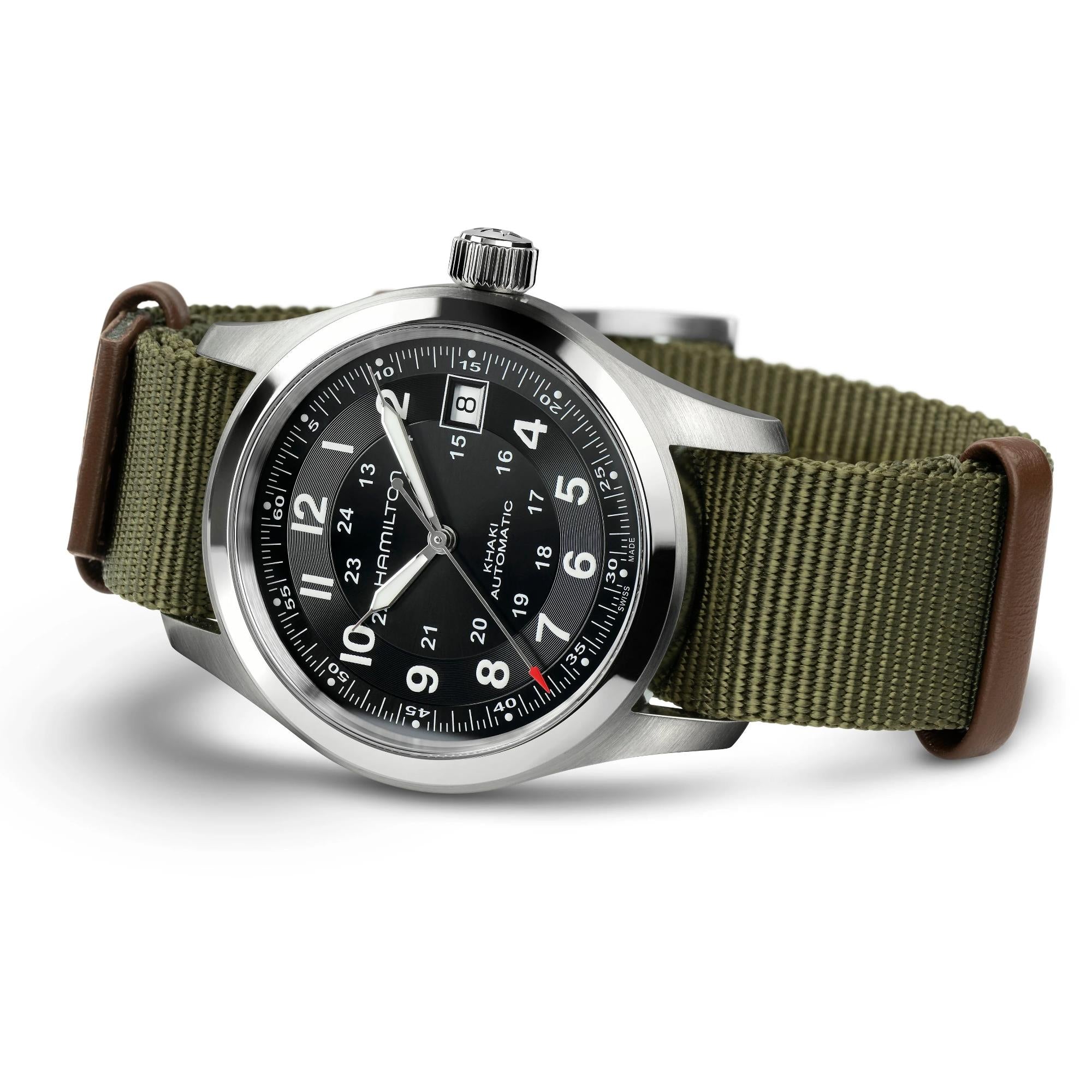 Hamilton x Call of Duty Black Ops 7 Khaki Field Special Edition Black Dial NATO Strap Men's Watch H70475930
