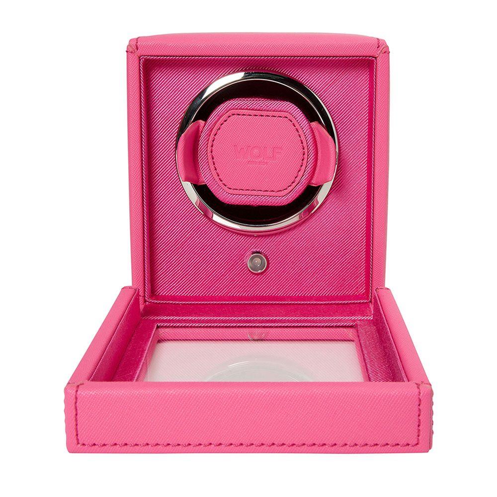 WOLF Cub Single Tutti Frutti Pink Watch Winder with Cover 461190