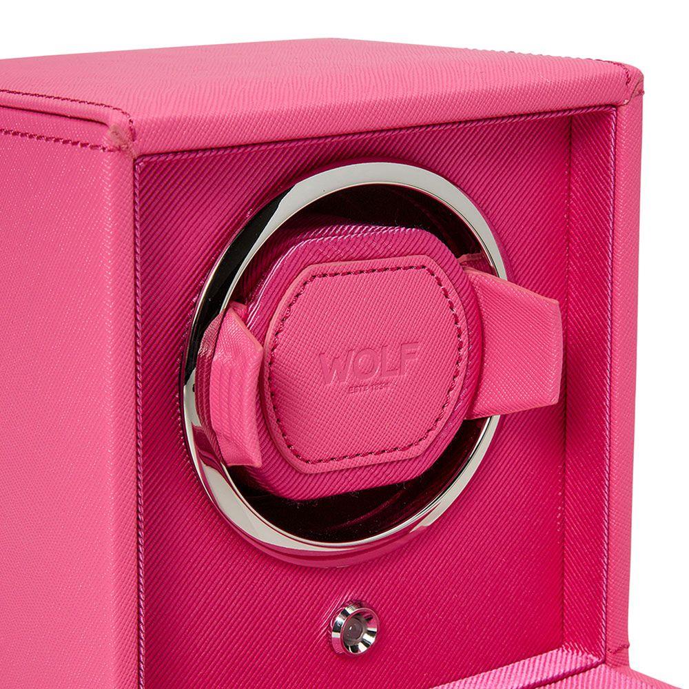 WOLF Cub Single Tutti Frutti Pink Watch Winder with Cover 461190