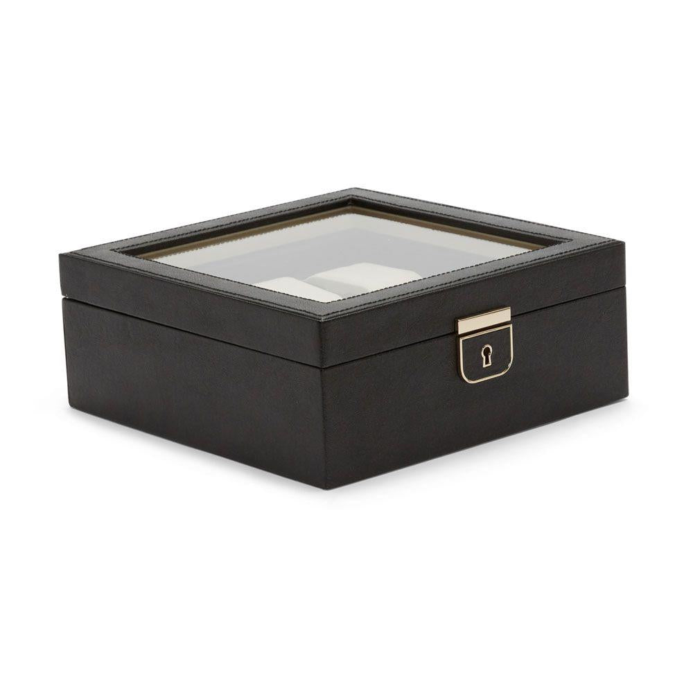 WOLF Palermo 6 Piece Black Anthracite Watch Box 213802