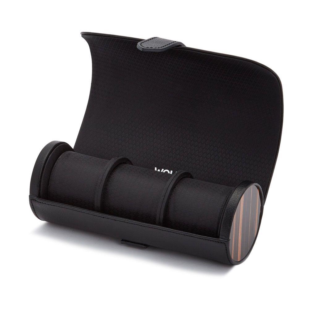 WOLF Roadster Triple Black Watch Roll 477856