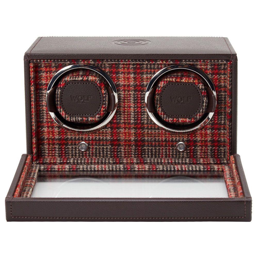WOLF WM Brown Double Watch Winder 800700