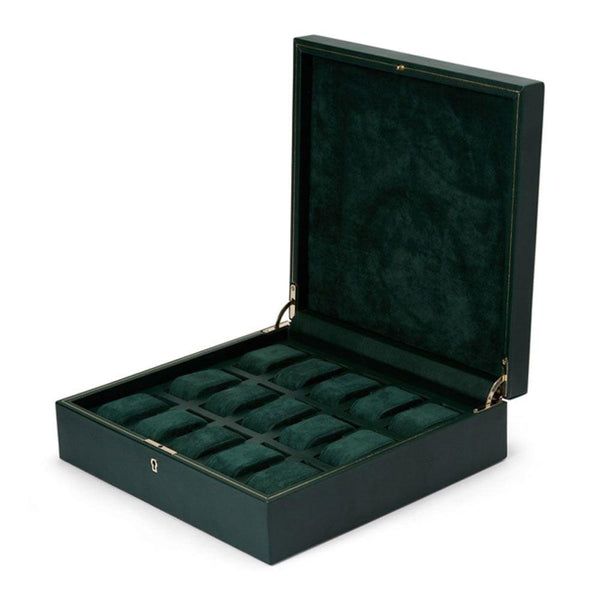 WOLF British Racing 15 Piece Green Watch Box 793241