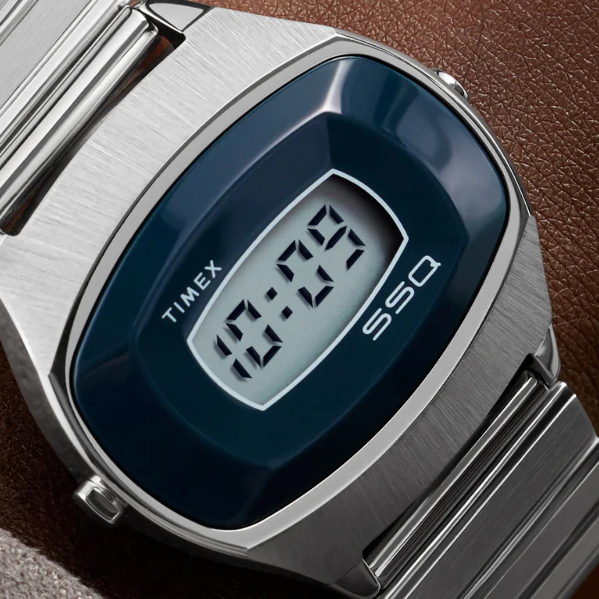Timex Q 1975 SSQ Reissue Digital Steel Watch TW2Y06100
