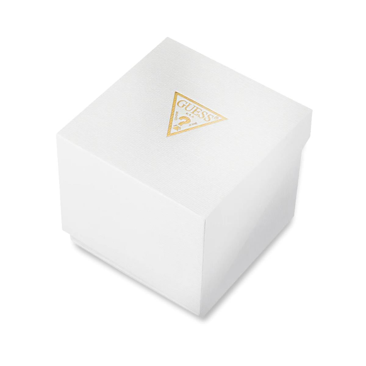 GUESS Halo Chronograph Champagne Dial Steel Strap Ladies Watch GW0690L4